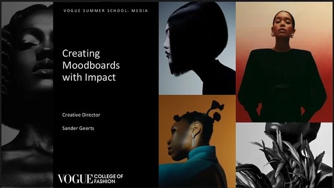 Sneak peek inside my class at Vogue Summer School, London. Focused on creating impactful moodboards for success.
Loved guiding these talented #students from all over the world as they built their first visual concepts for the British Vogue September