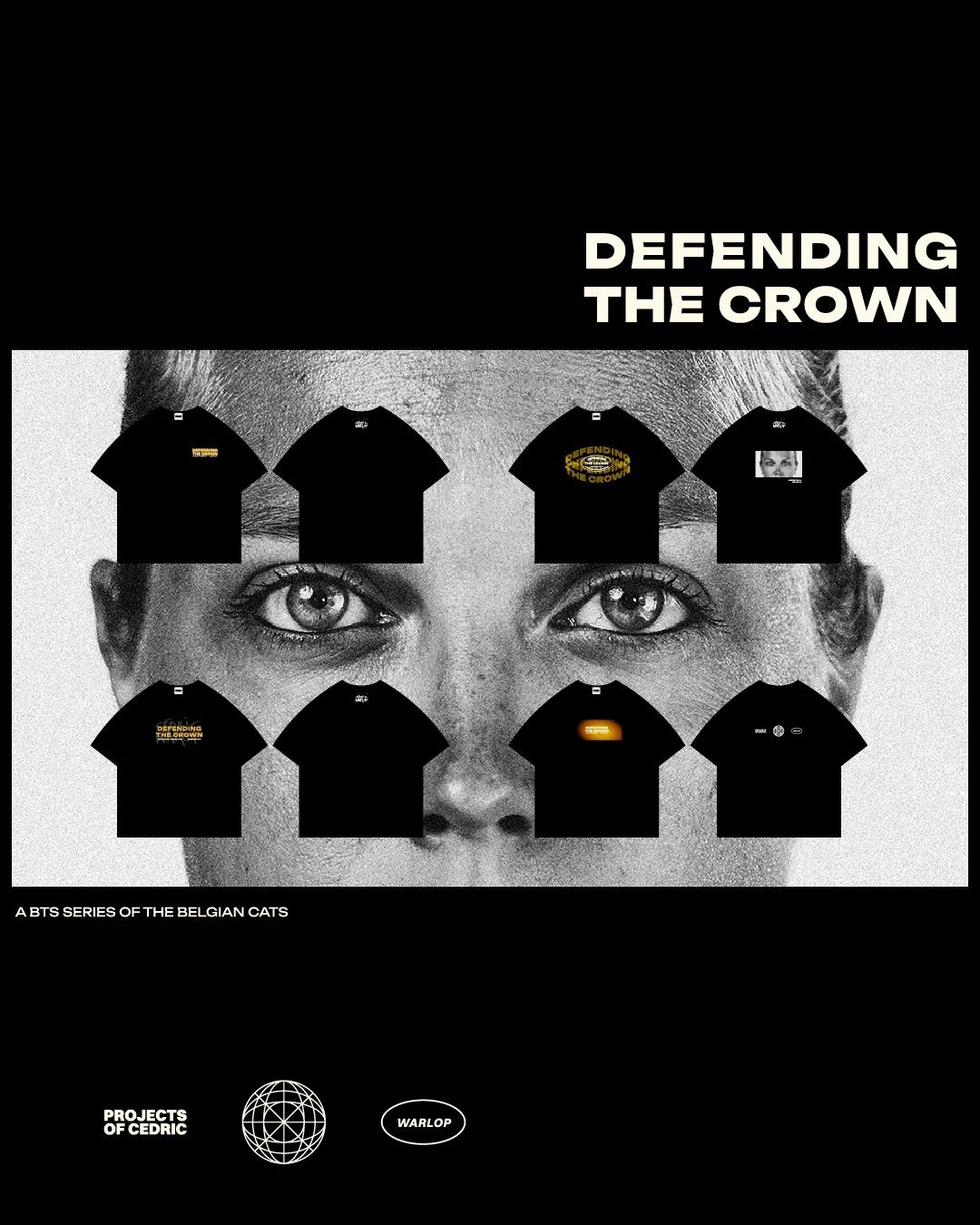 Merch designs for Defending The Crown by @cedricwarlop . A BTS series of the Belgian Cats in their title defence at FIBA Women’s EuroBasket 2025 @basketballbelgium 
Director & DOP: Cédric Warlop
Producer & Subs: Benoit Denoulet