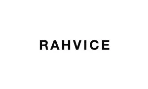 Text that says 'RAHVICE' on a plain white background.