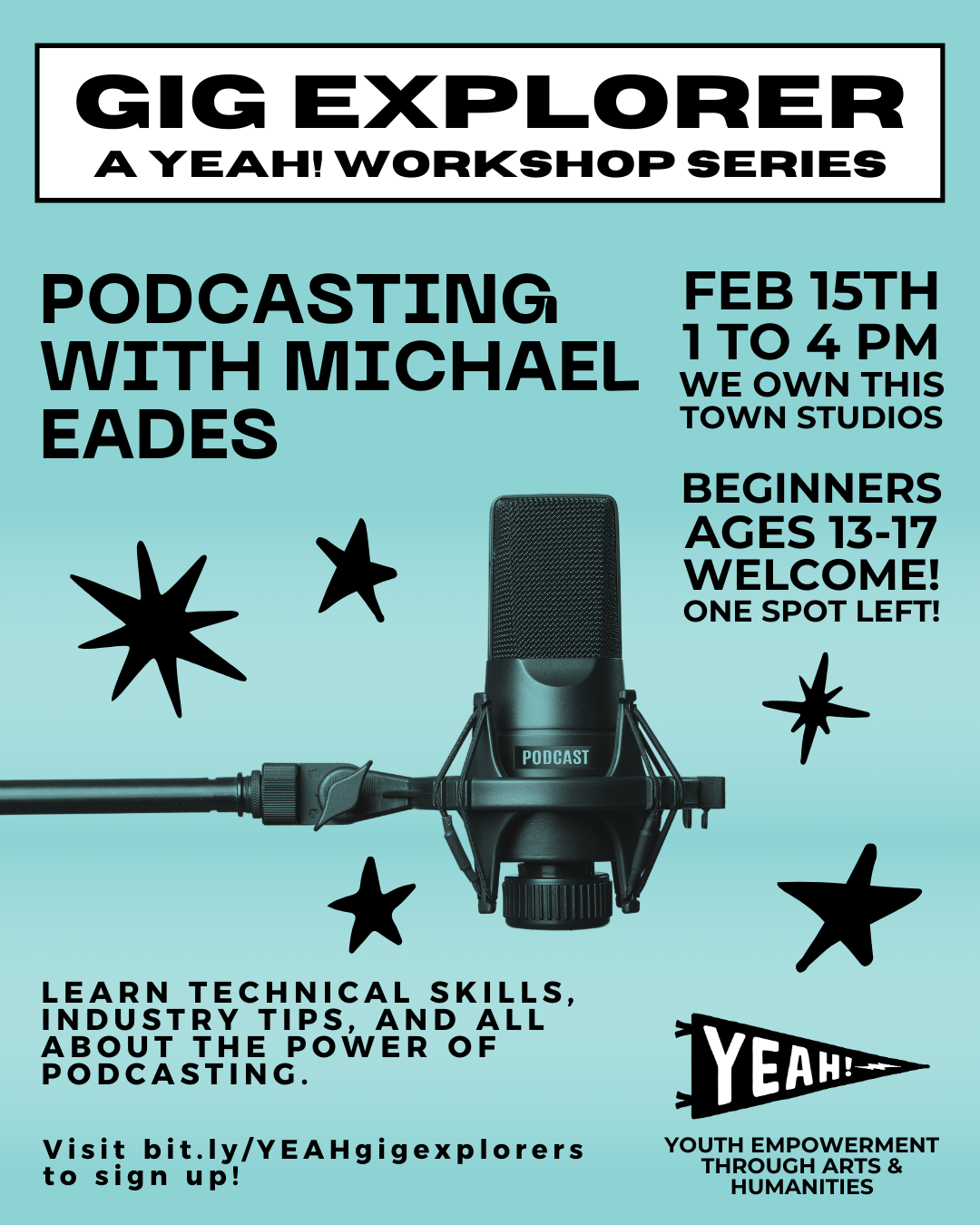 Gig Explorers: Podcasting Workshop with Michael Eades