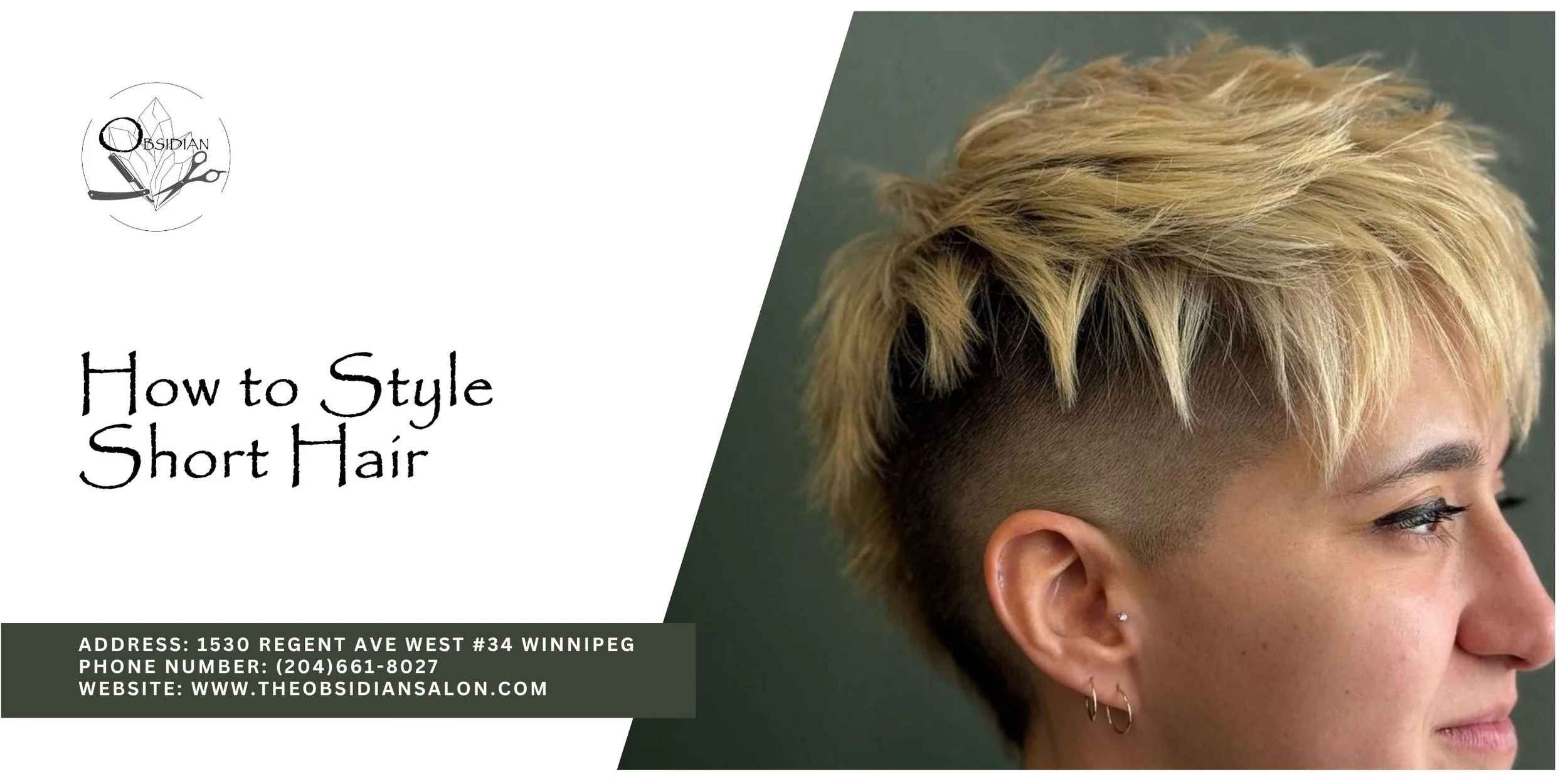 How to Style Your Short Hair | Expert Tips from Obsidian Salon