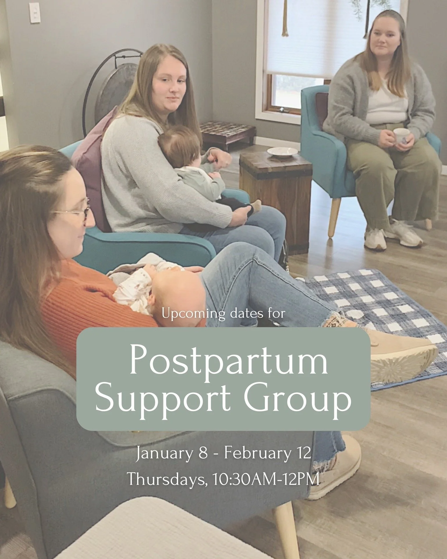 Interested in connecting with fellow moms while also learning from trained professionals?  Join my Fourth Trimester Support Circle this winter! 🤝

Groups are led by trained postpartum doulas and cover various topics each week.  Topics may include: A