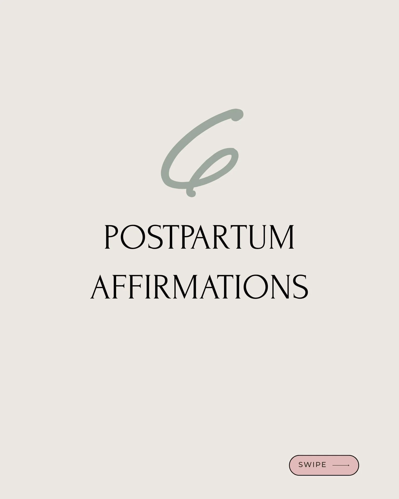 Sometimes we need reassurance in parenthood, especially postpartum.  Let this serve as a reminder that you got got this! 🔅

If you need some extra words of encouragement, save this post for later and read the list of affirmations to remind yourself 