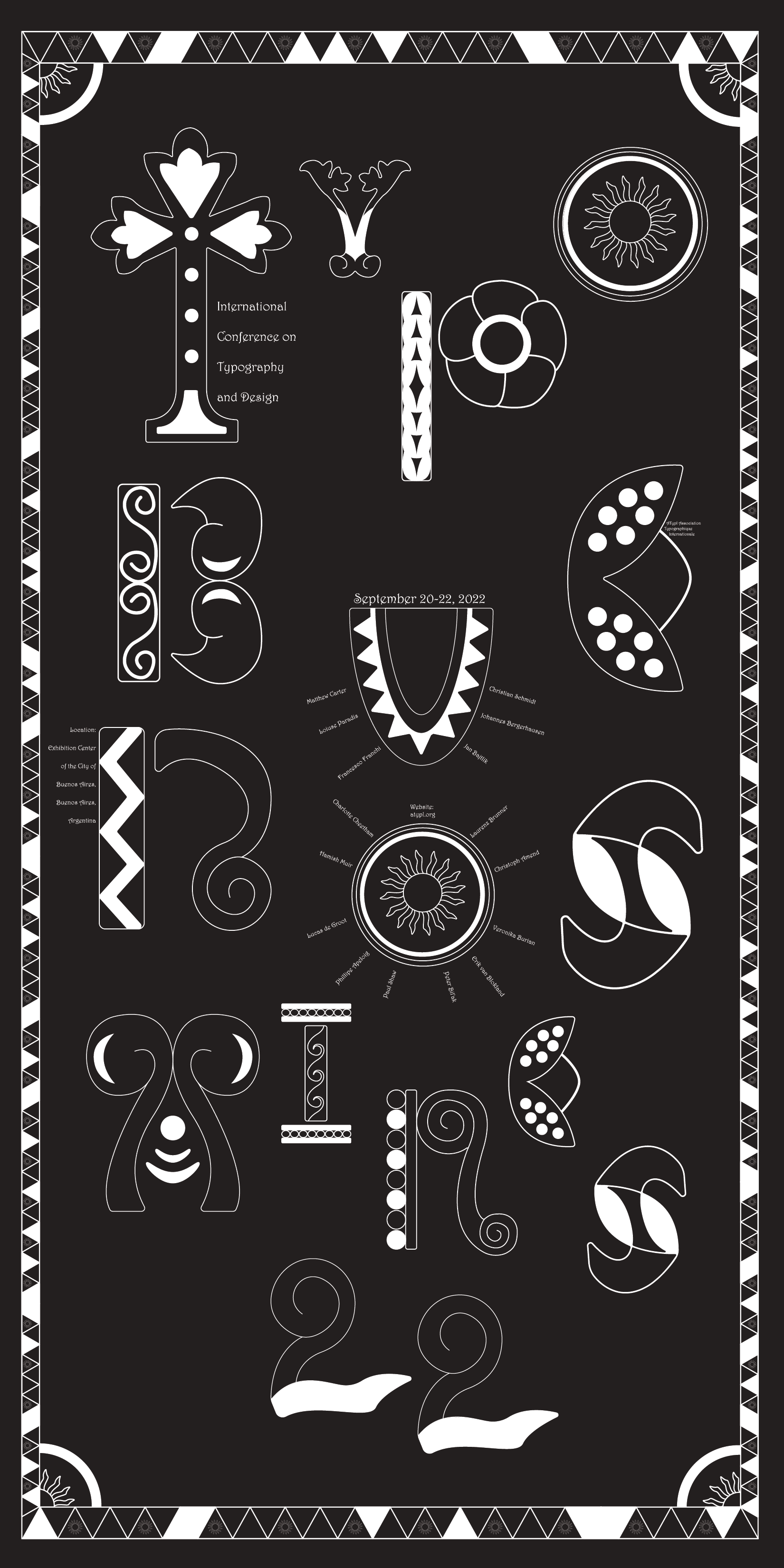 A poster for an imaged type conference in Buenos Aires.