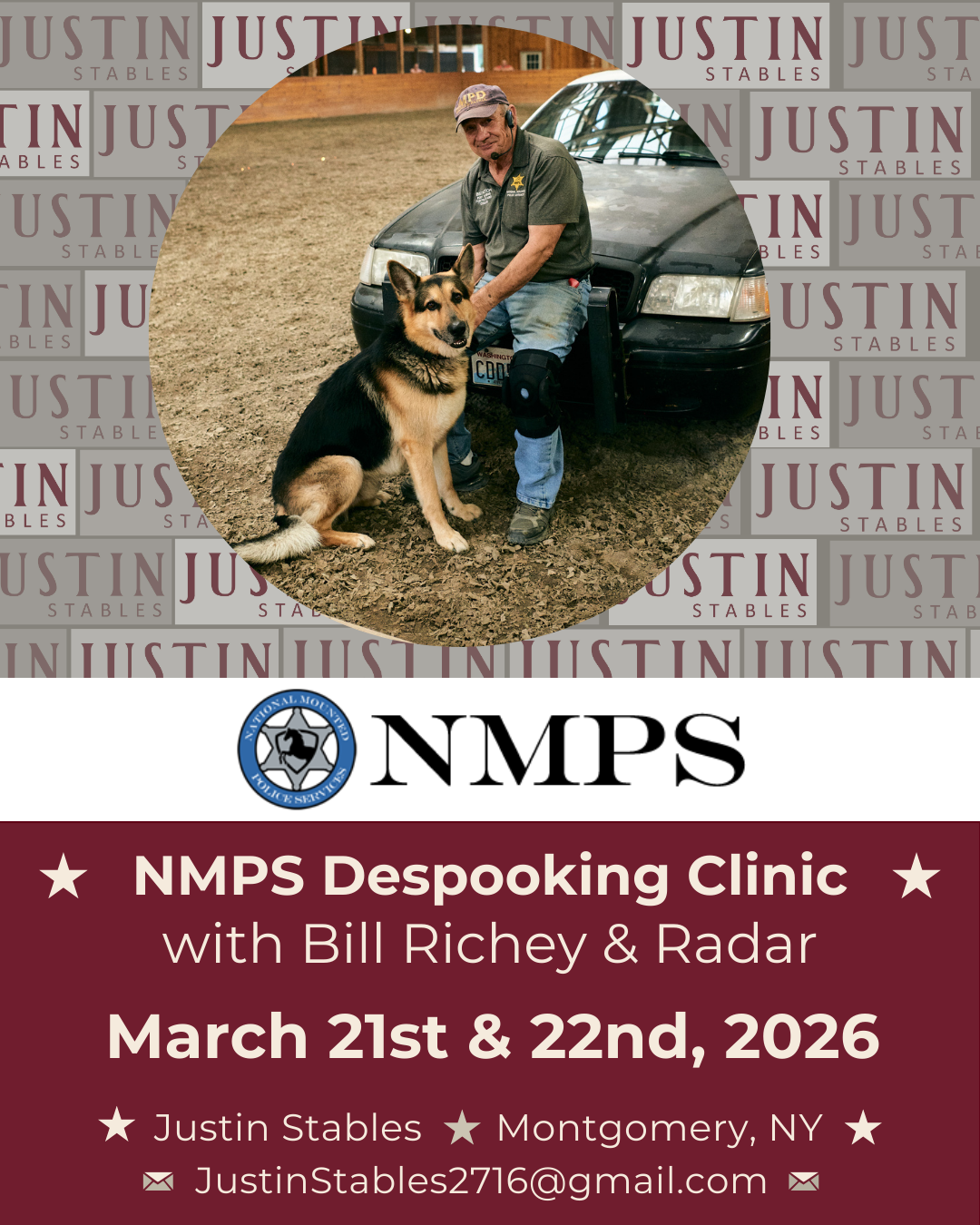 2-Day De-Spooking Clinic w/ Bill Richey