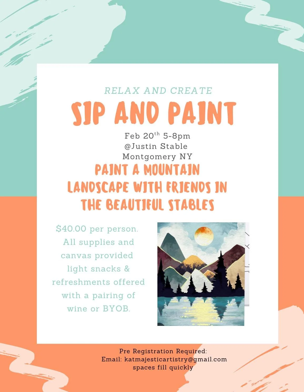 Sip & Paint with Kat Majestic Artistry