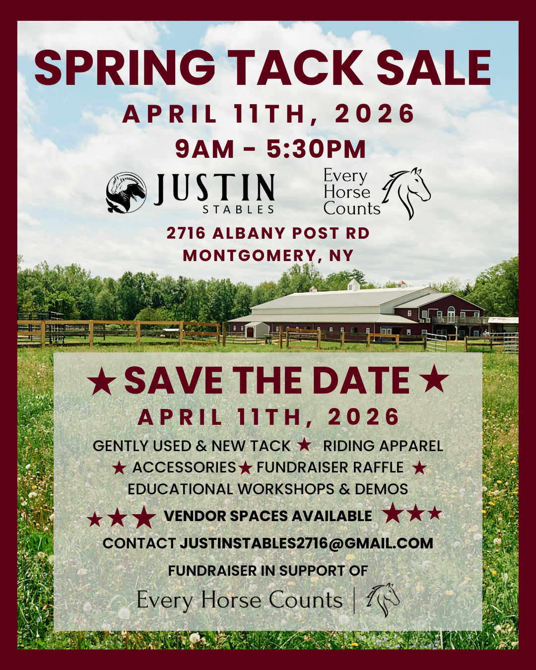 Spring Tack Sale/Swap & Mustang Demo
