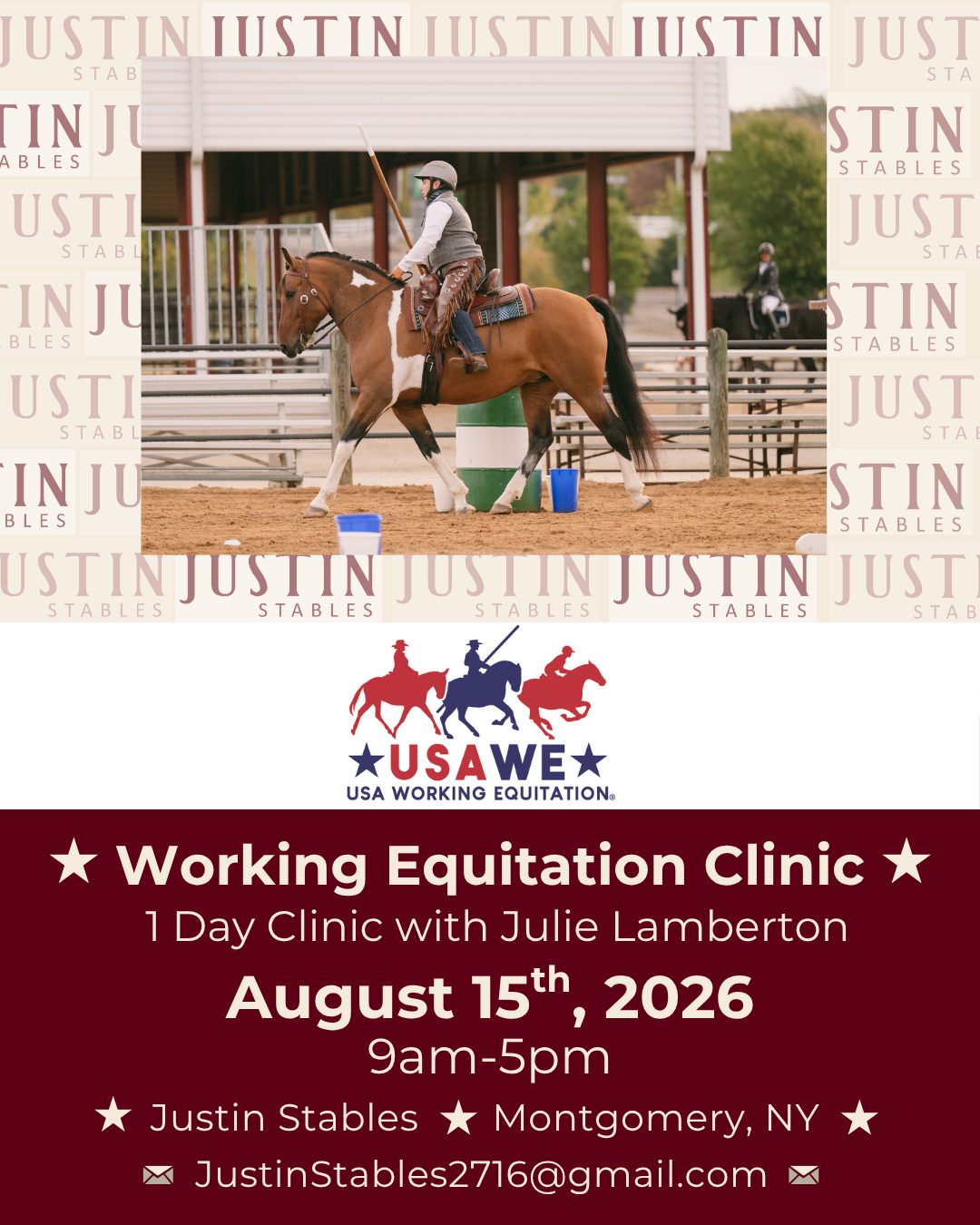 1-Day Working Equitation Clinic with Julie Lamberton