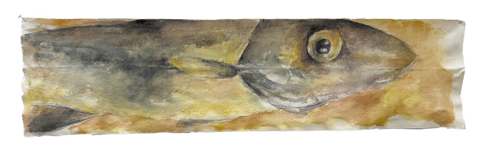 Belly of the Past
Acrylic on unstretched canvas
46x12 inches