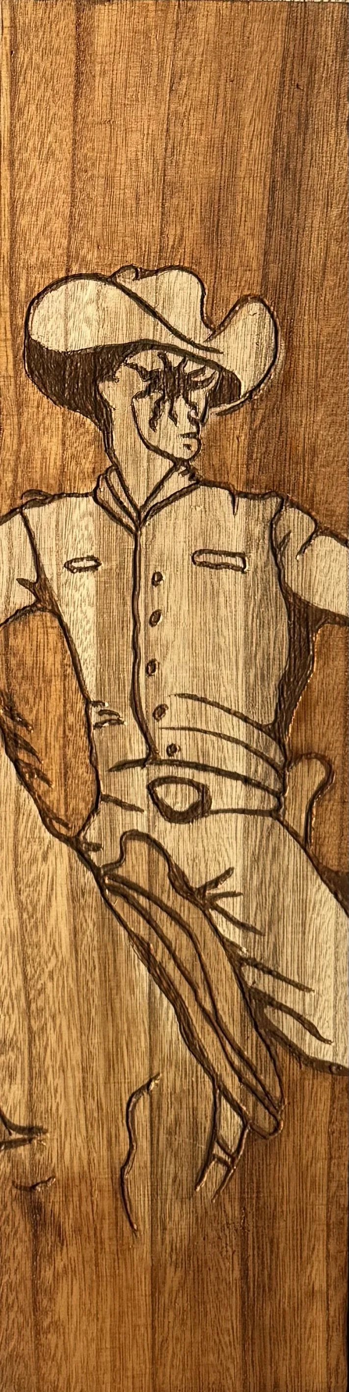 Catching Yellow (2025)
Carved and Stained on Scrap wood
6x24