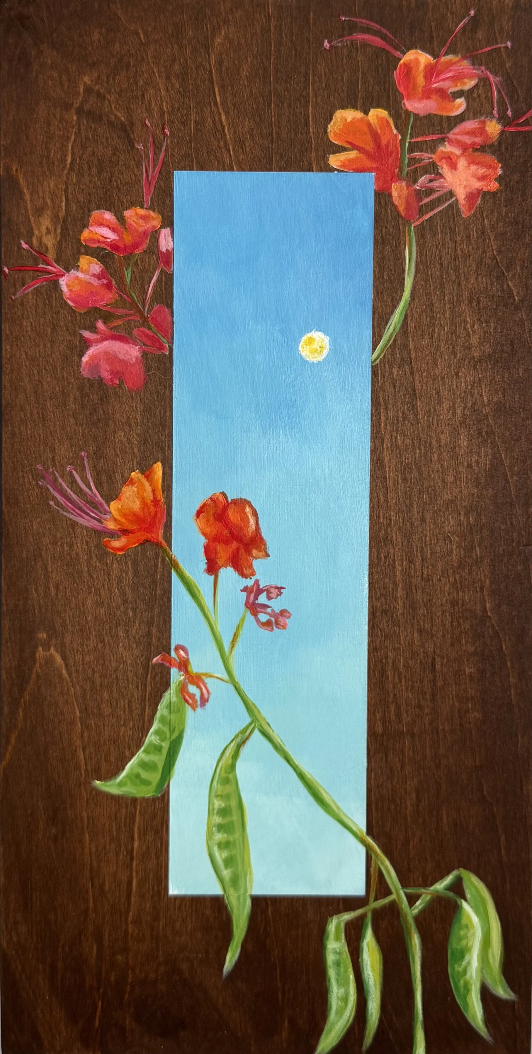 Window to Texas No. 4 (2025)
Acrylic on Wood Panel 
6x12