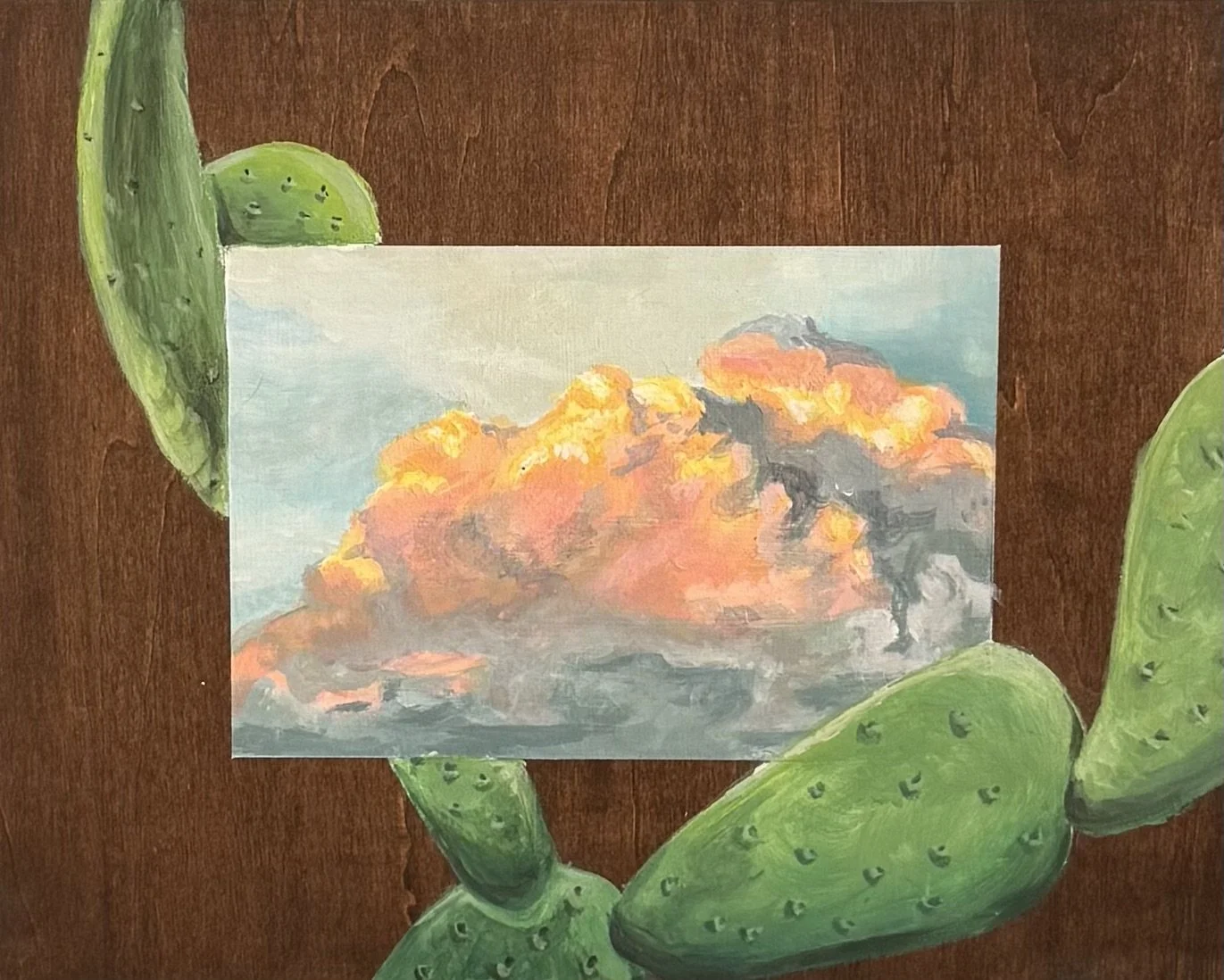 Window to Texas No. 5 (2025)
Acrylic on Wood Panel 
8x10