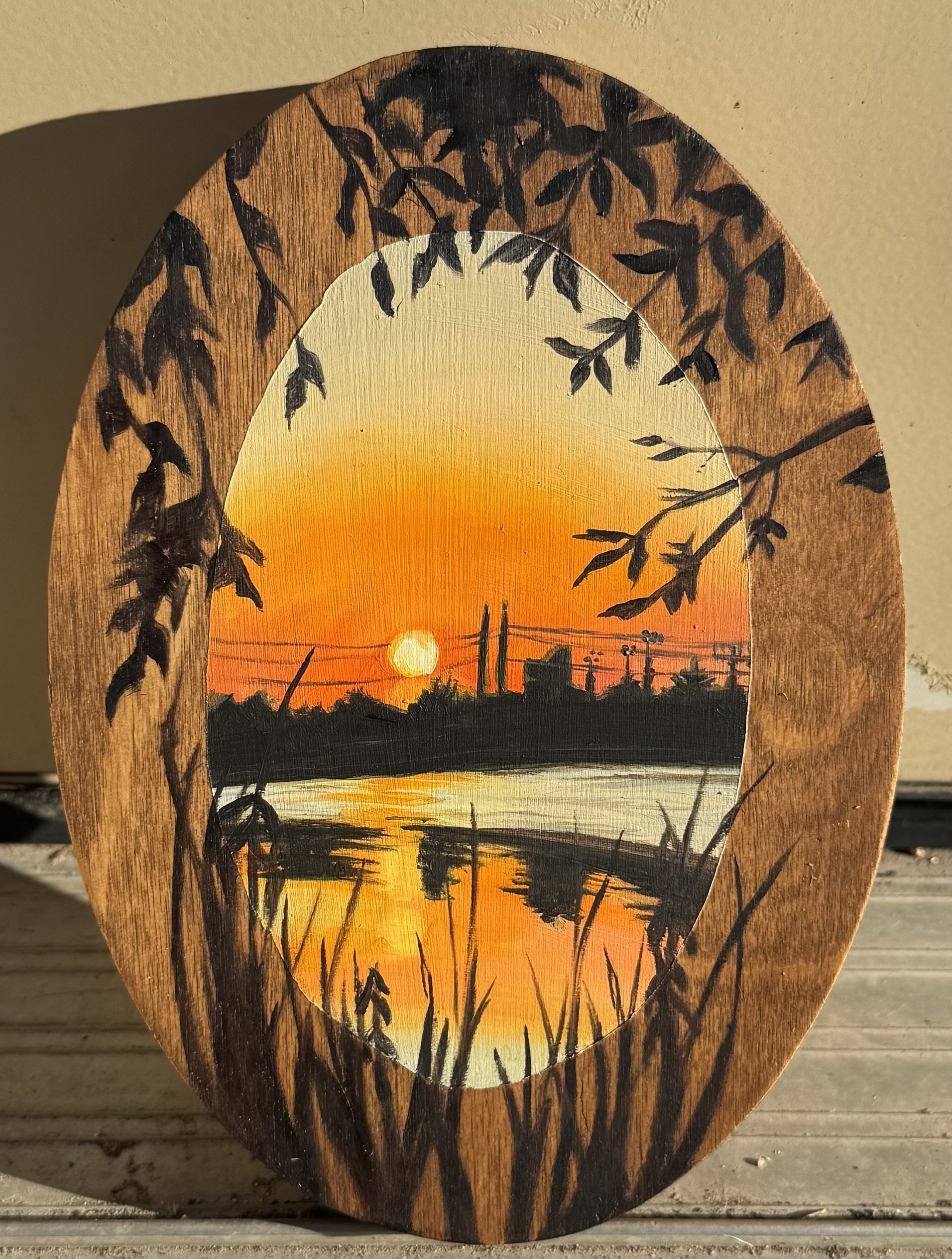 Window to Texas No. 10 (2025)
Oil on wood panel 