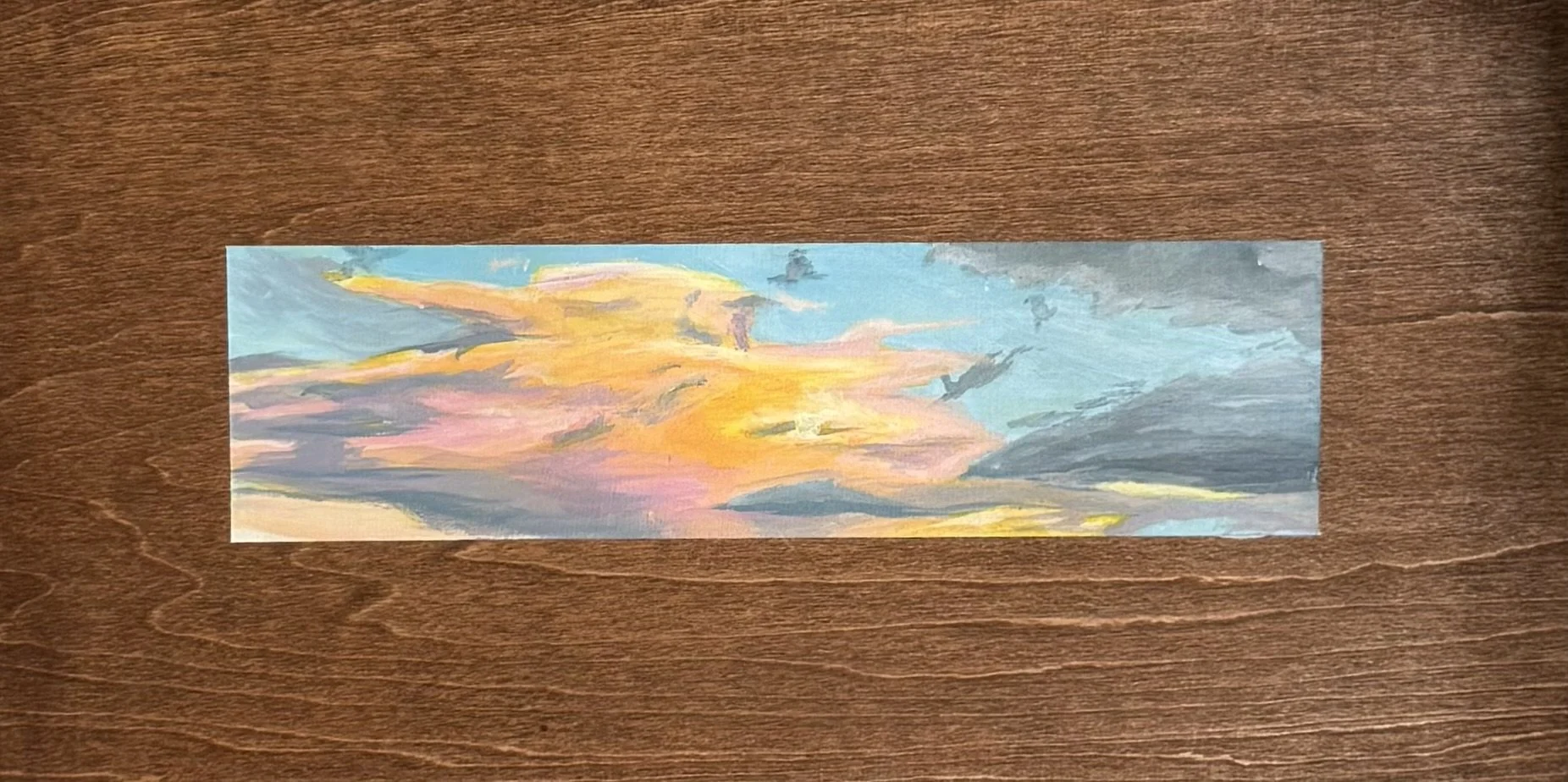 Window to Texas No. 16 (2025)
Acrylic on wood panel 
6 x 12