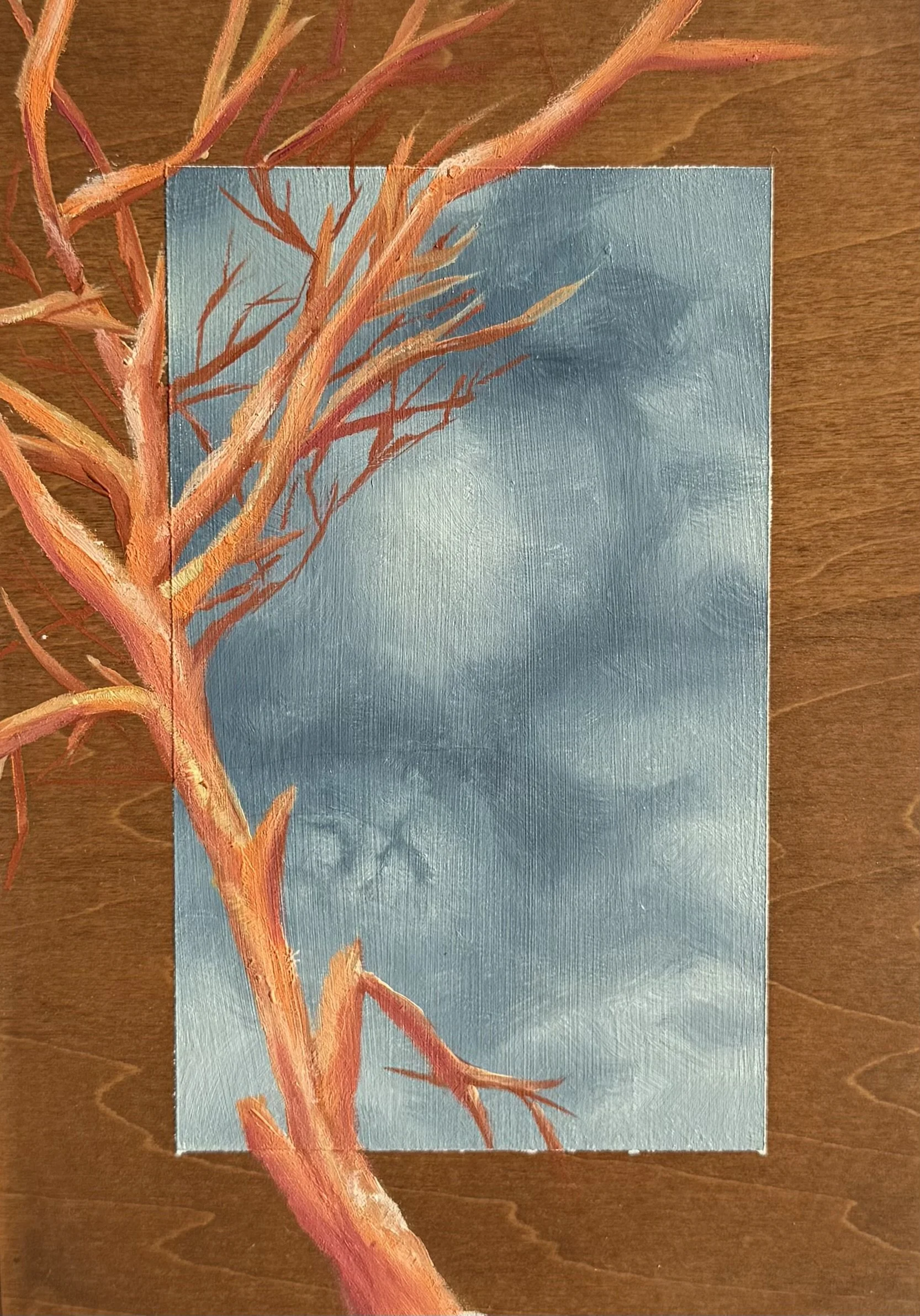 Window to Texas No. 12 (2025)
Oil on wood panel 
6 x 4 