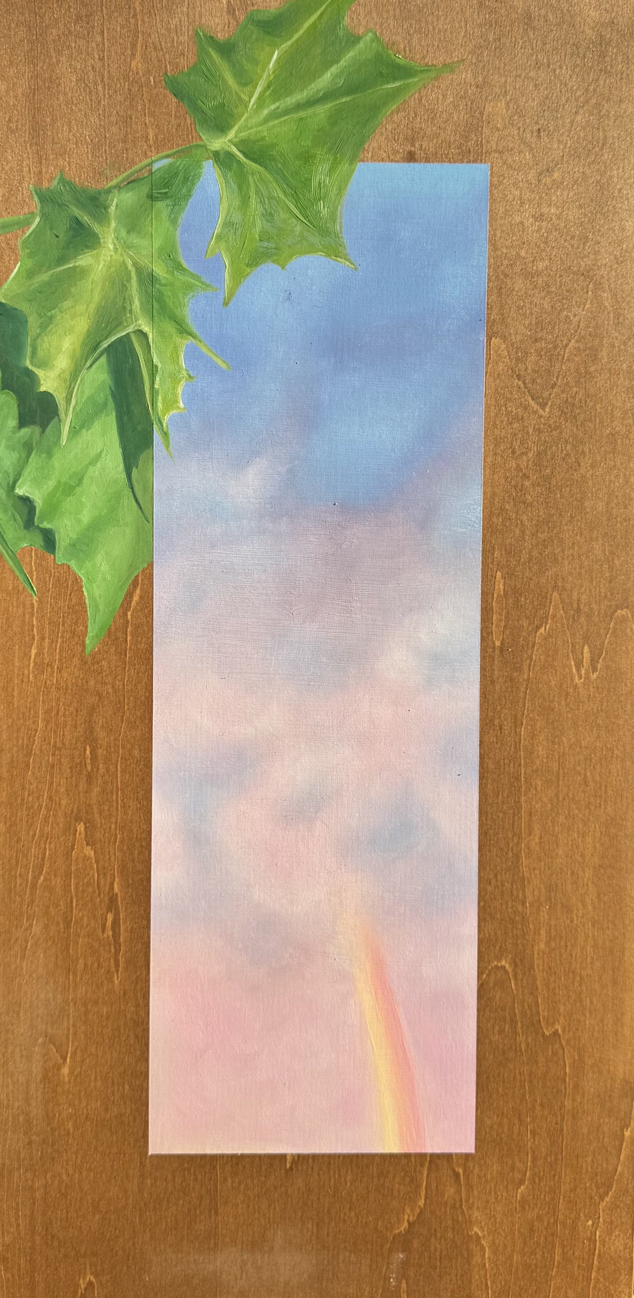 Window to Texas No. 7 (2025)
Oil on wood panel 
24 x 12