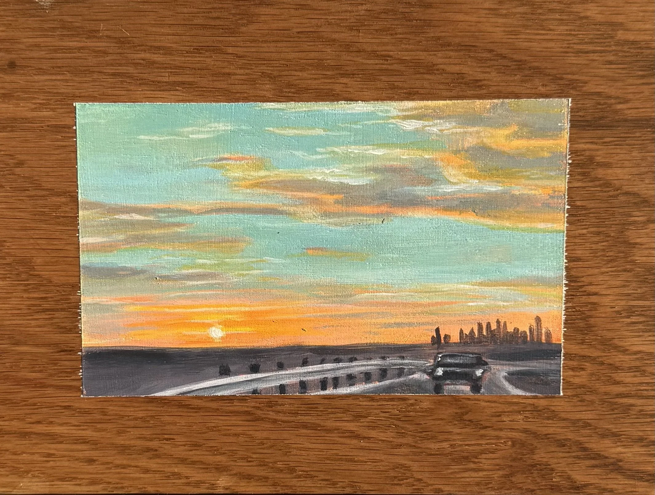 Window to Texas No. 15
Acrylic on scrap wood