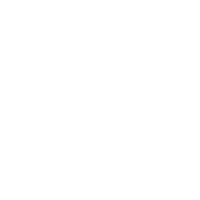 Silhouette of a palm tree inside a circle