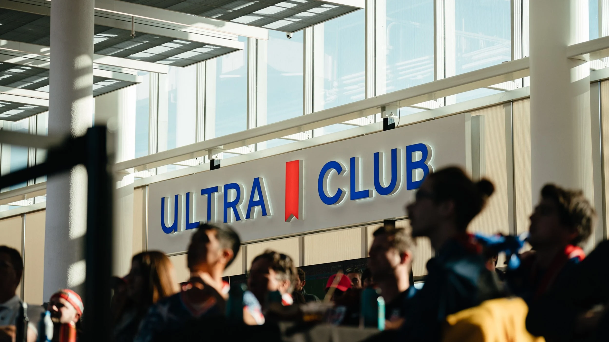 People inside ULTRA Club during a matchday at Energizer Park
