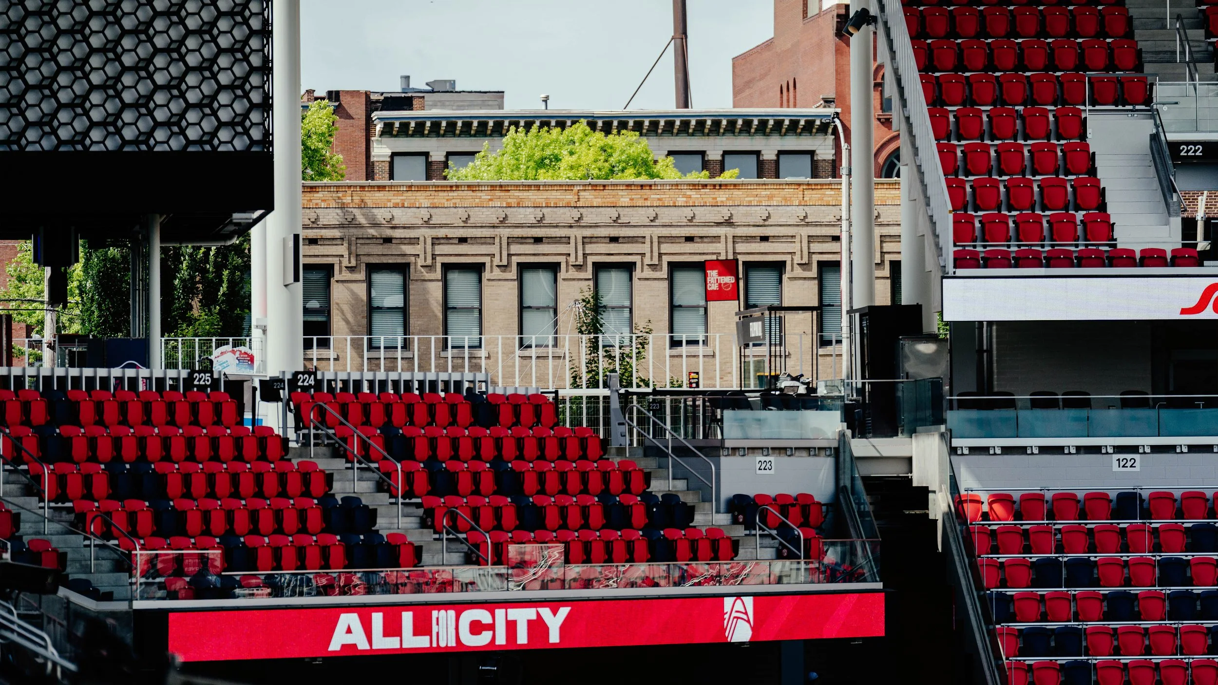 A view of the 200 level NW Corner inside Energizer Park
