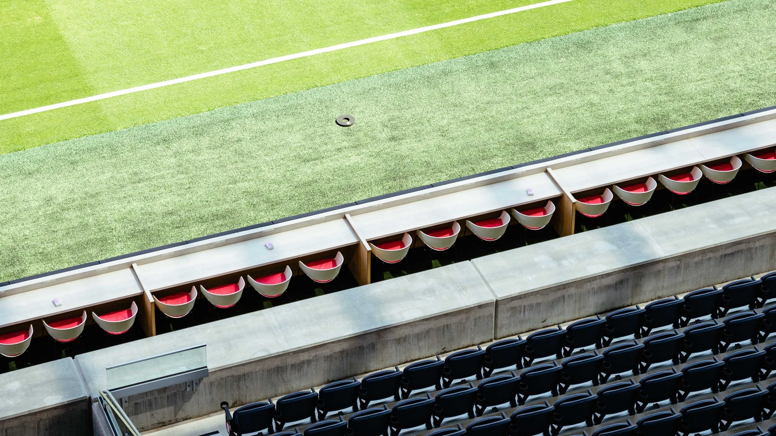 Aerial View of the VIP Pitch Box Area