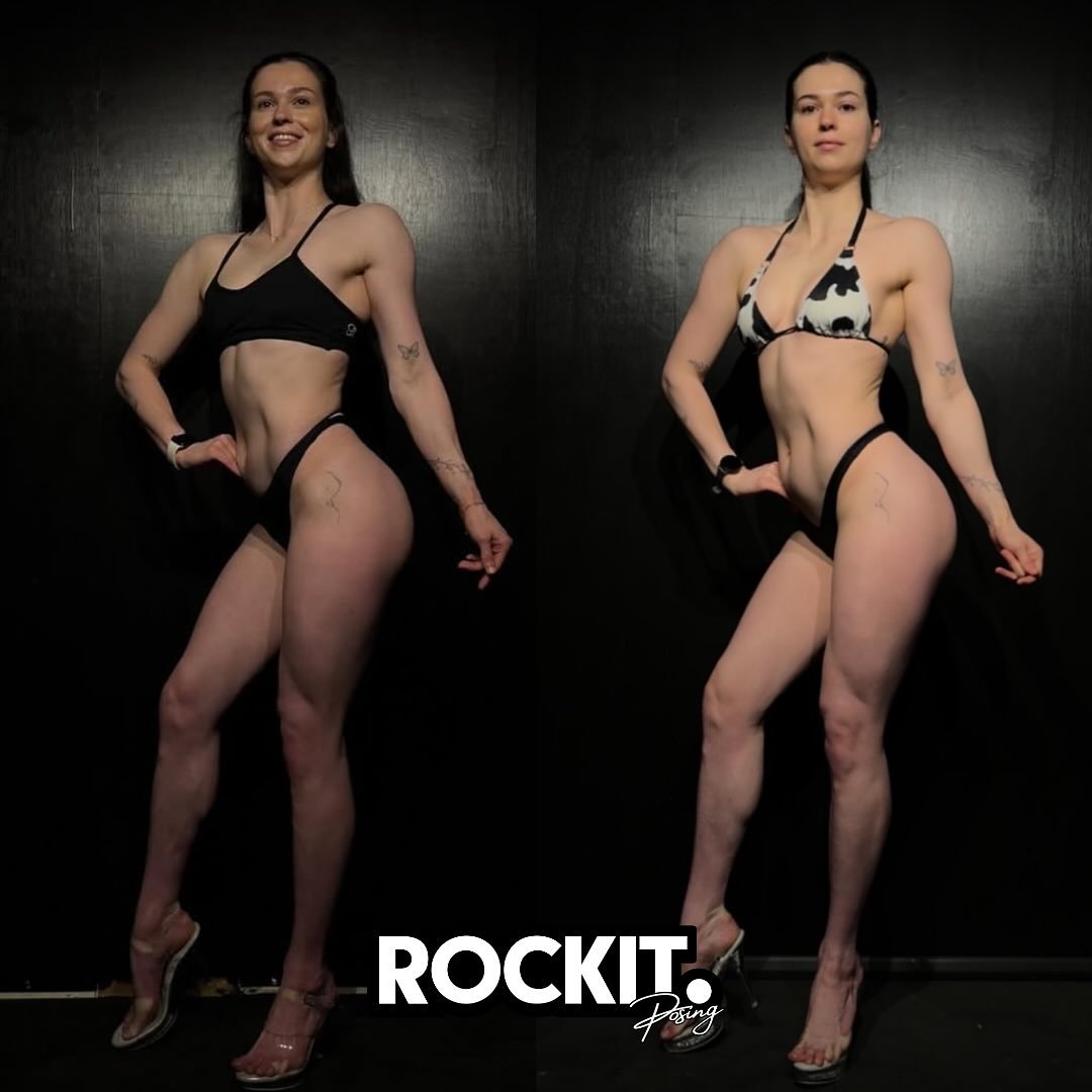 June to December progression with @meganm.cbm 👙🔥

SWIPE to see the annotations which completely change her balance, shape, symmetry and stage presence that will dominate a lineup!

I speak to MANY athletes that are struggling to:
❌ know what looks 