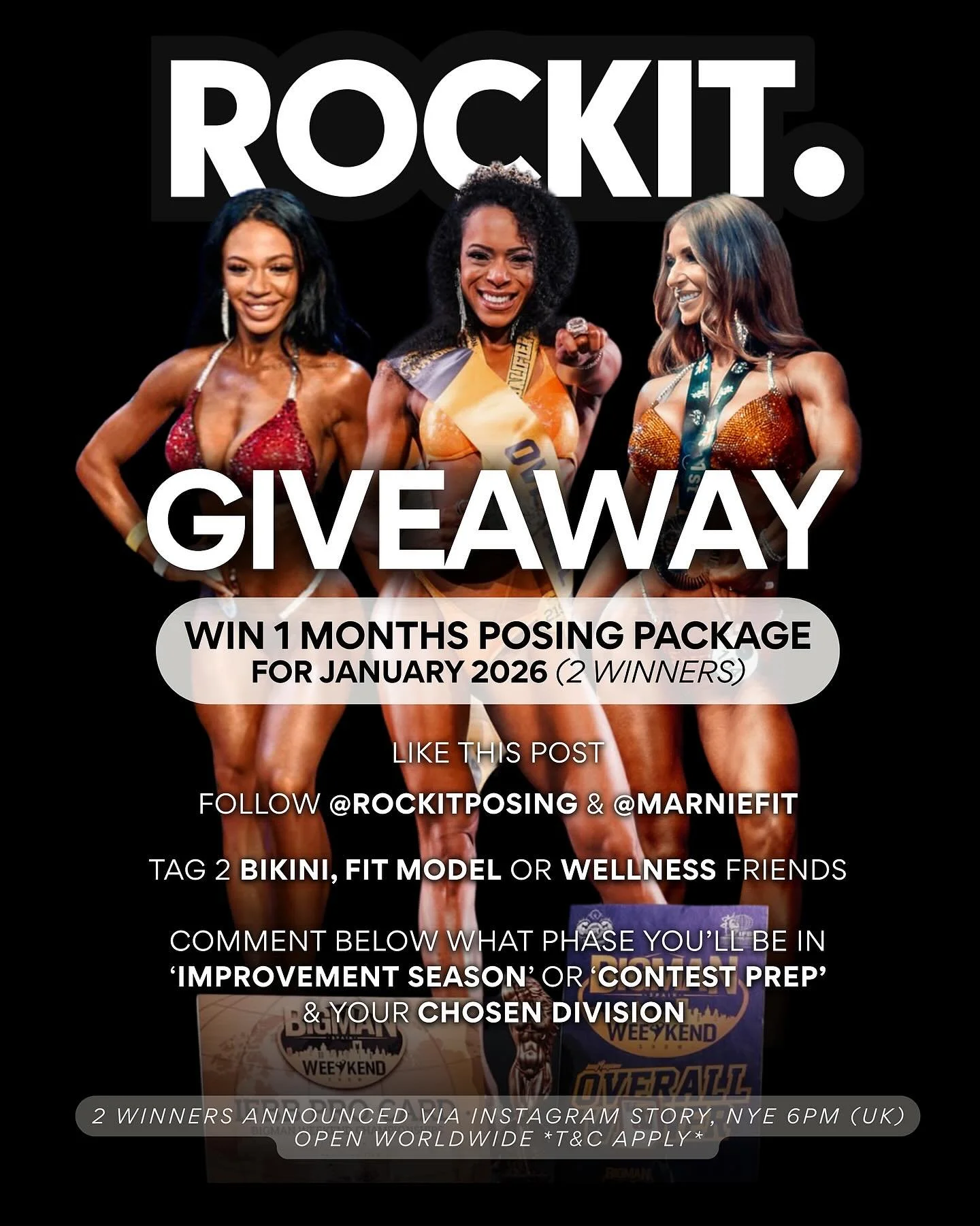 WIN a whole months worth of posing for January 2026 😍👙😮&zwj;💨🔥 

It&rsquo;s been a HOT MINUTE since we ran a competition to give back to you all! Given how successful this season has been, it was time for something big 👀 

TWO of you will win p