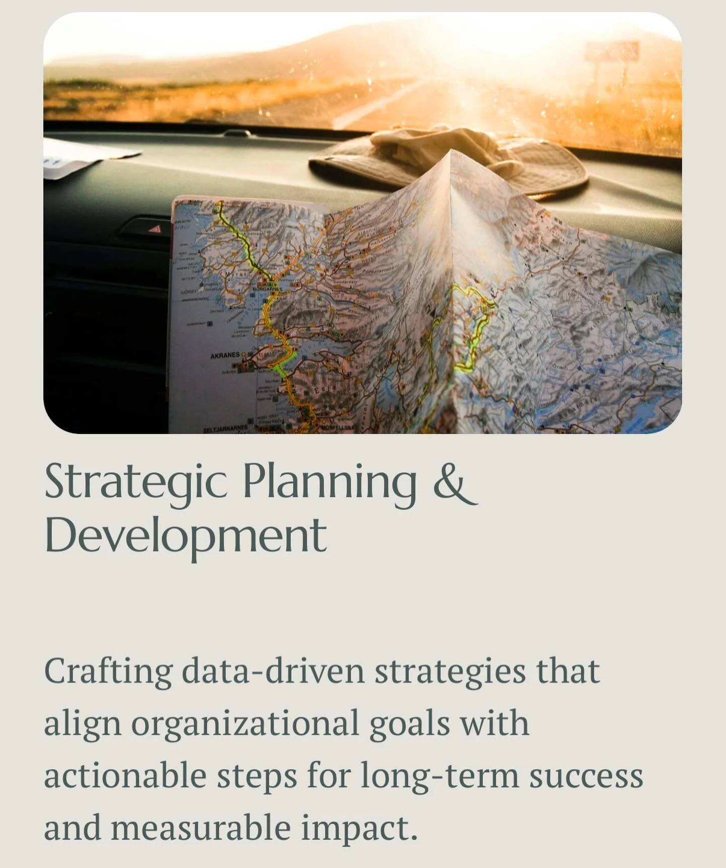 Behind every strong nonprofit is a moment where they paused and asked:
Where are we going&mdash;and how do we get there sustainably?

Strategic planning creates space to:
&bull; reflect on what&rsquo;s working
&bull; name what&rsquo;s not
&bull; and 