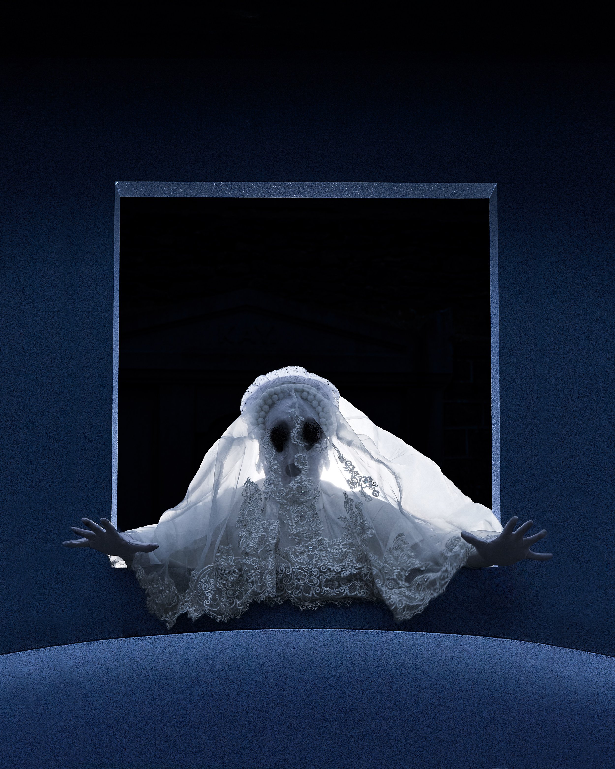 "Untitled (Suffocation Sheet Ghost)", 2025, photo by Voltoio