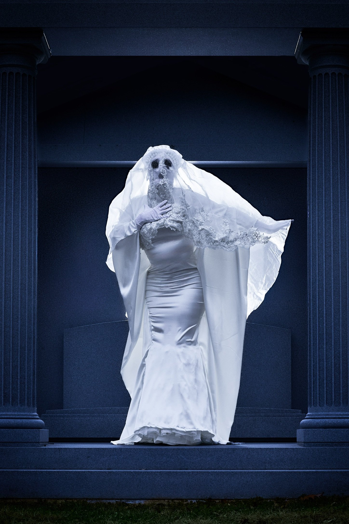 "Untitled (Suffocation Sheet Ghost)", 2025, photo by Voltoio