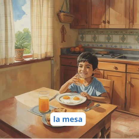 la mesa - the table