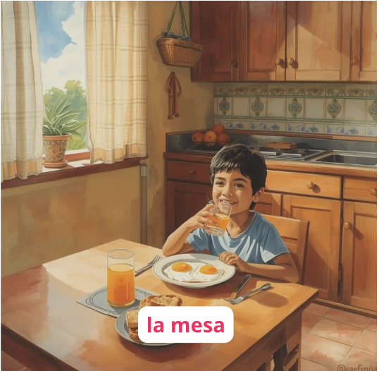 la mesa - the table
