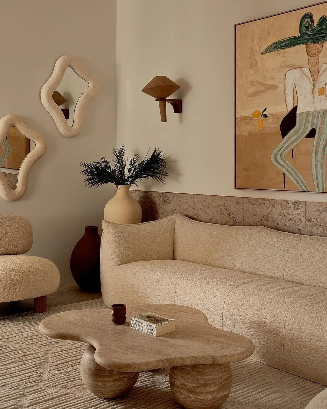 An ode to organic shapes, muted tones, and slow living 🪷

Neutrals are never boring when the textures are talking 🤍🌾

#HomeDecor #InteriorStyling #ModernHome #DesignInspo #LivingRoomGoals 
#HomeVibes #InteriorGoals #AestheticHome #InteriorLovers