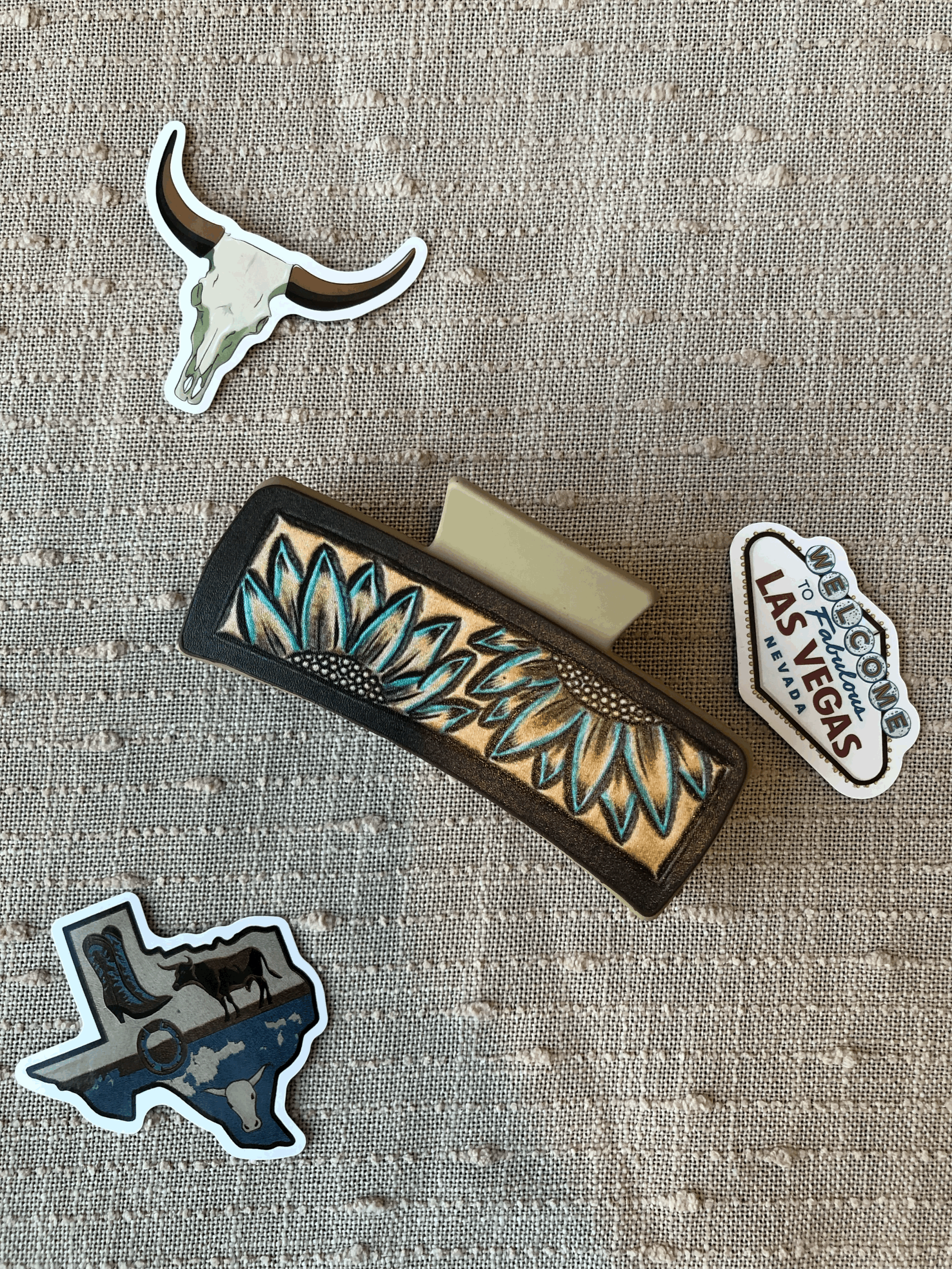 Sunflower Western Hair Clip