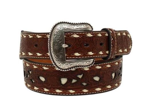 Nocona Men's Buck Stitch Western Belt