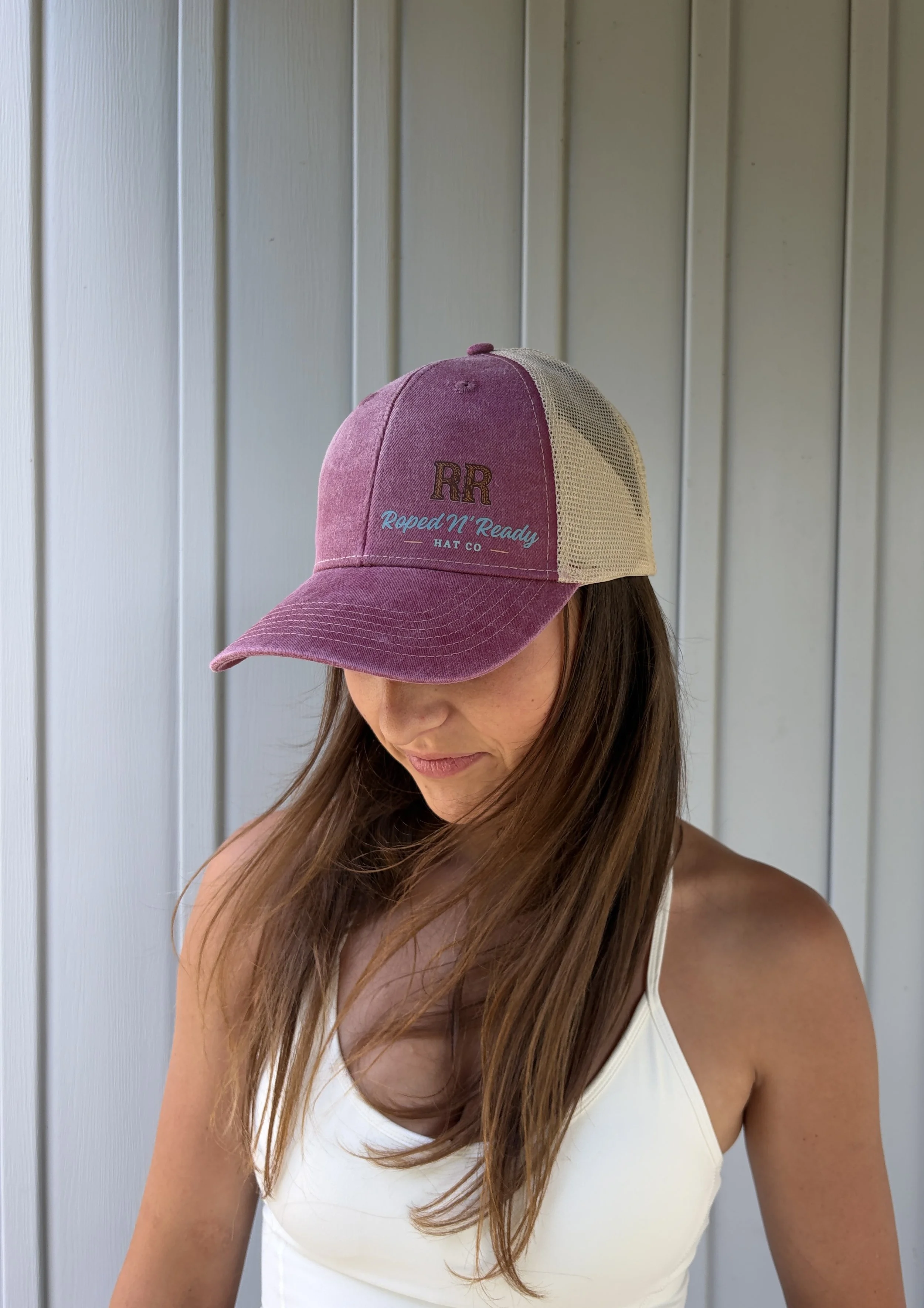 Pink Roped N' Ready Mesh Cap