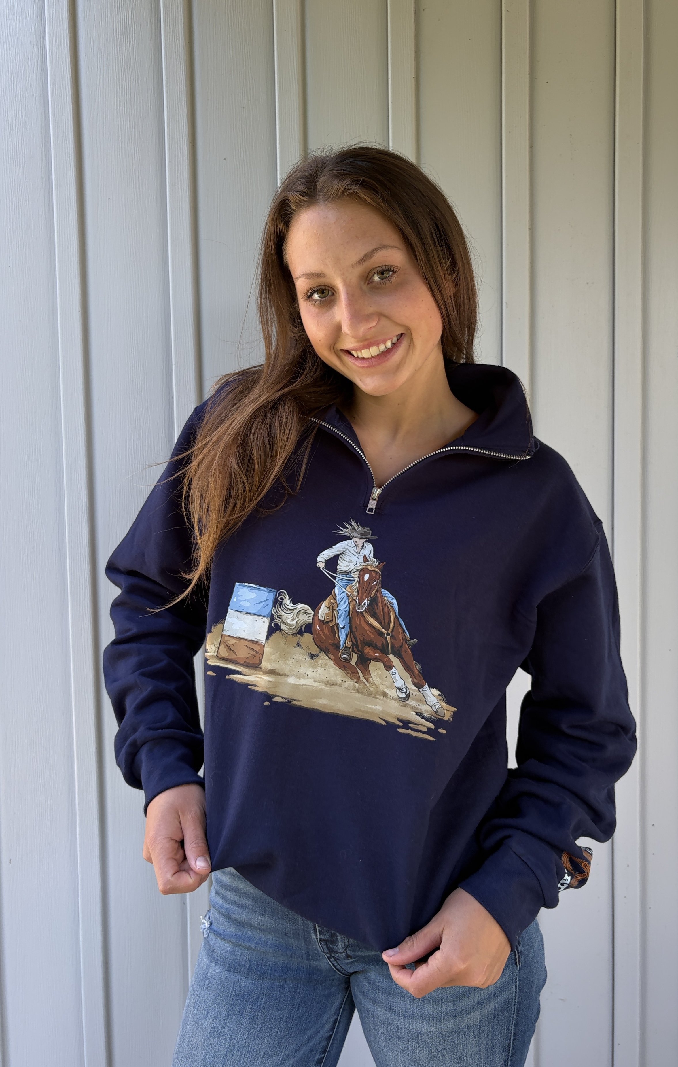 Barrel Racing Passion Quarter Zip