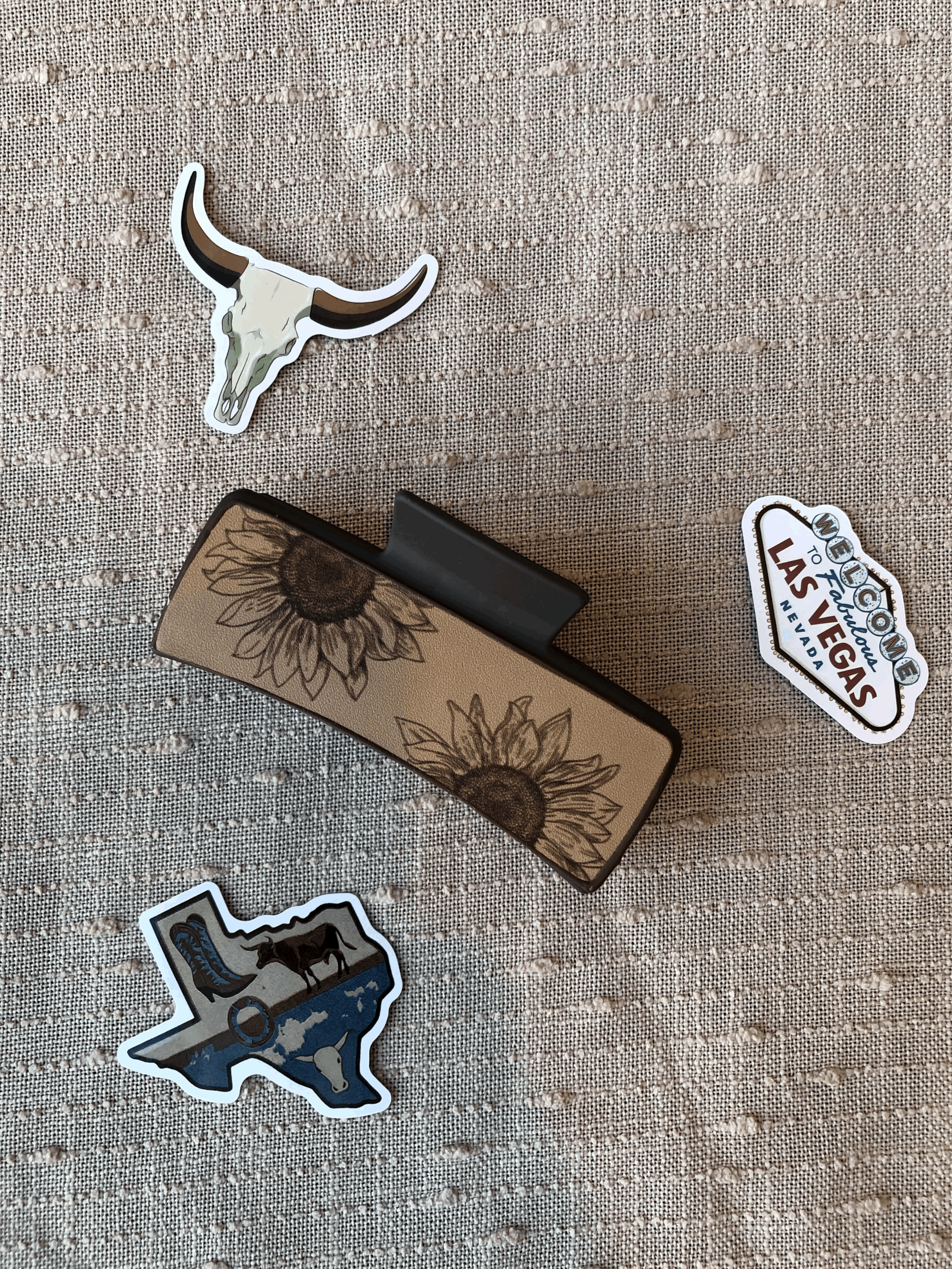 Sunflower Western Claw Clip