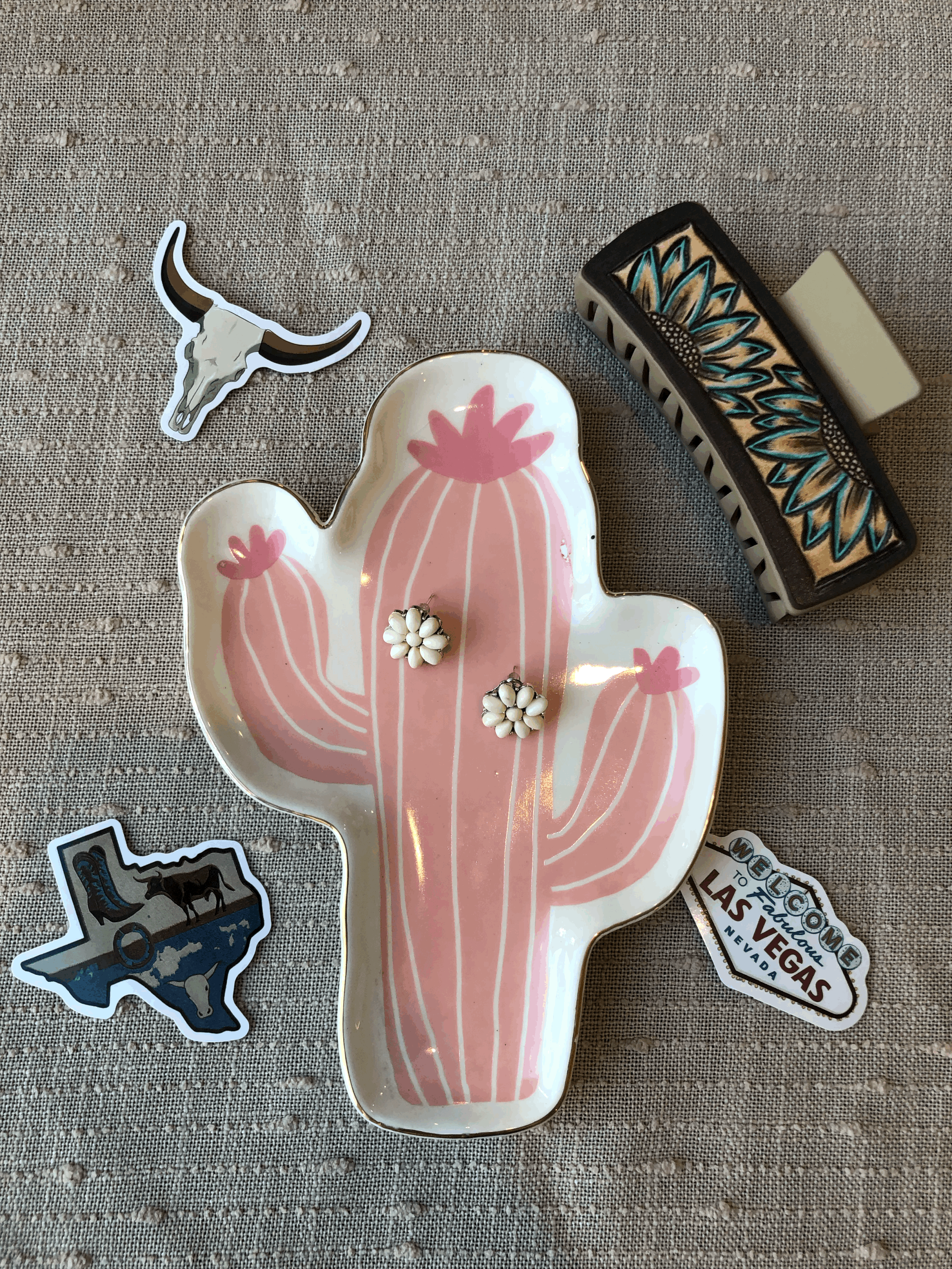 White Turquoise Blossoms