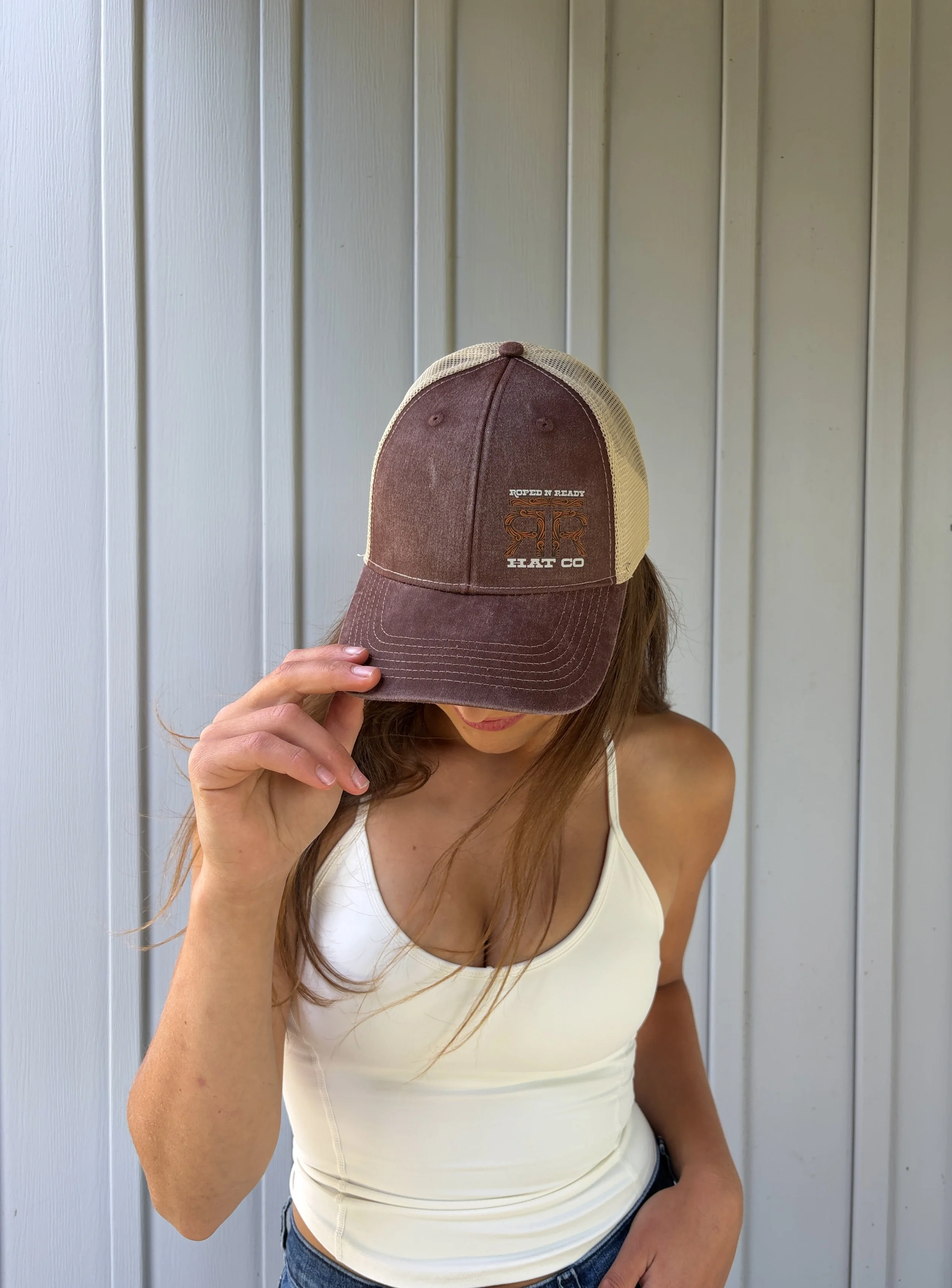 Burgundy Roped N Ready Hat