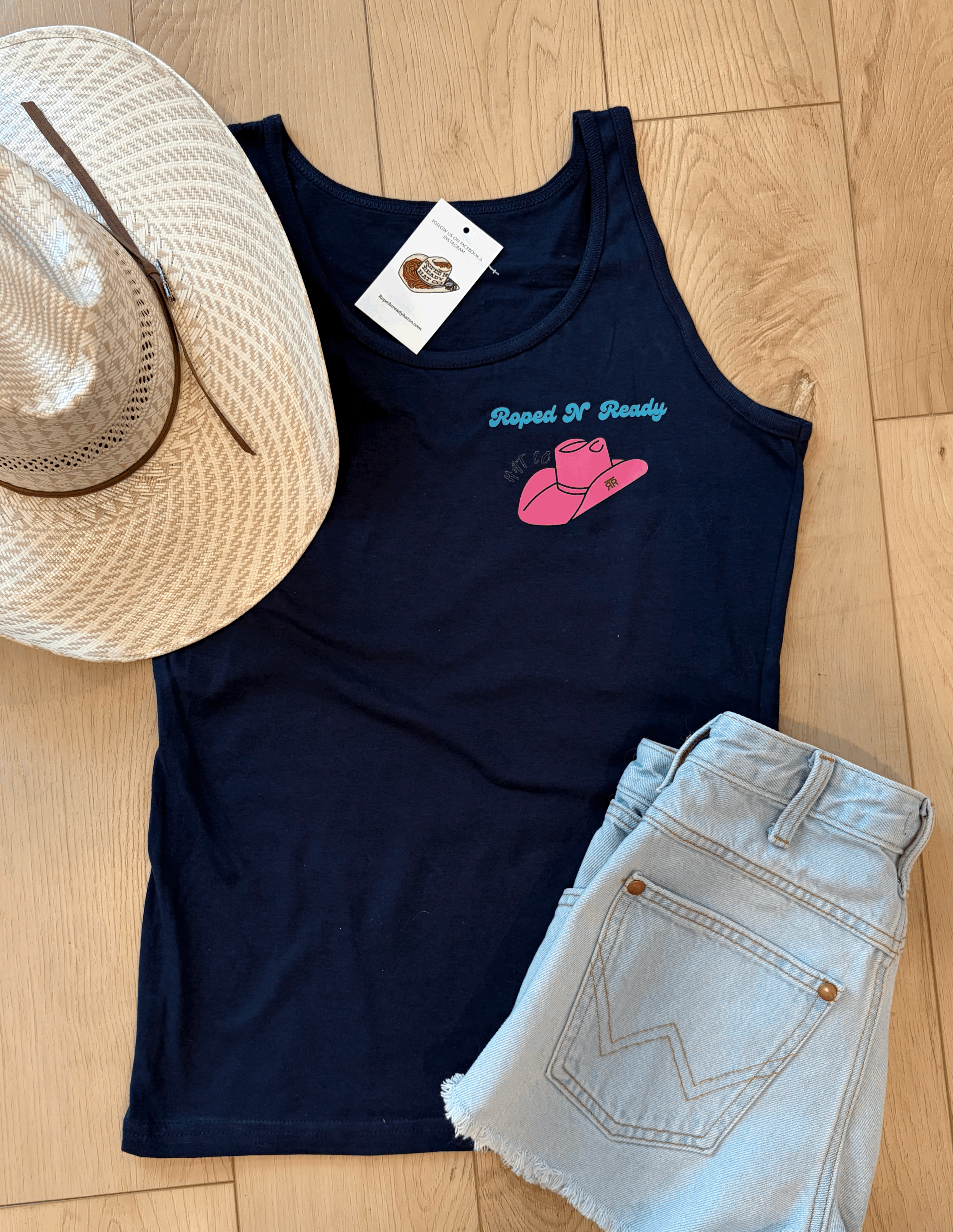 Womans Newly Designed Roped N' Ready Graphic Tank Top