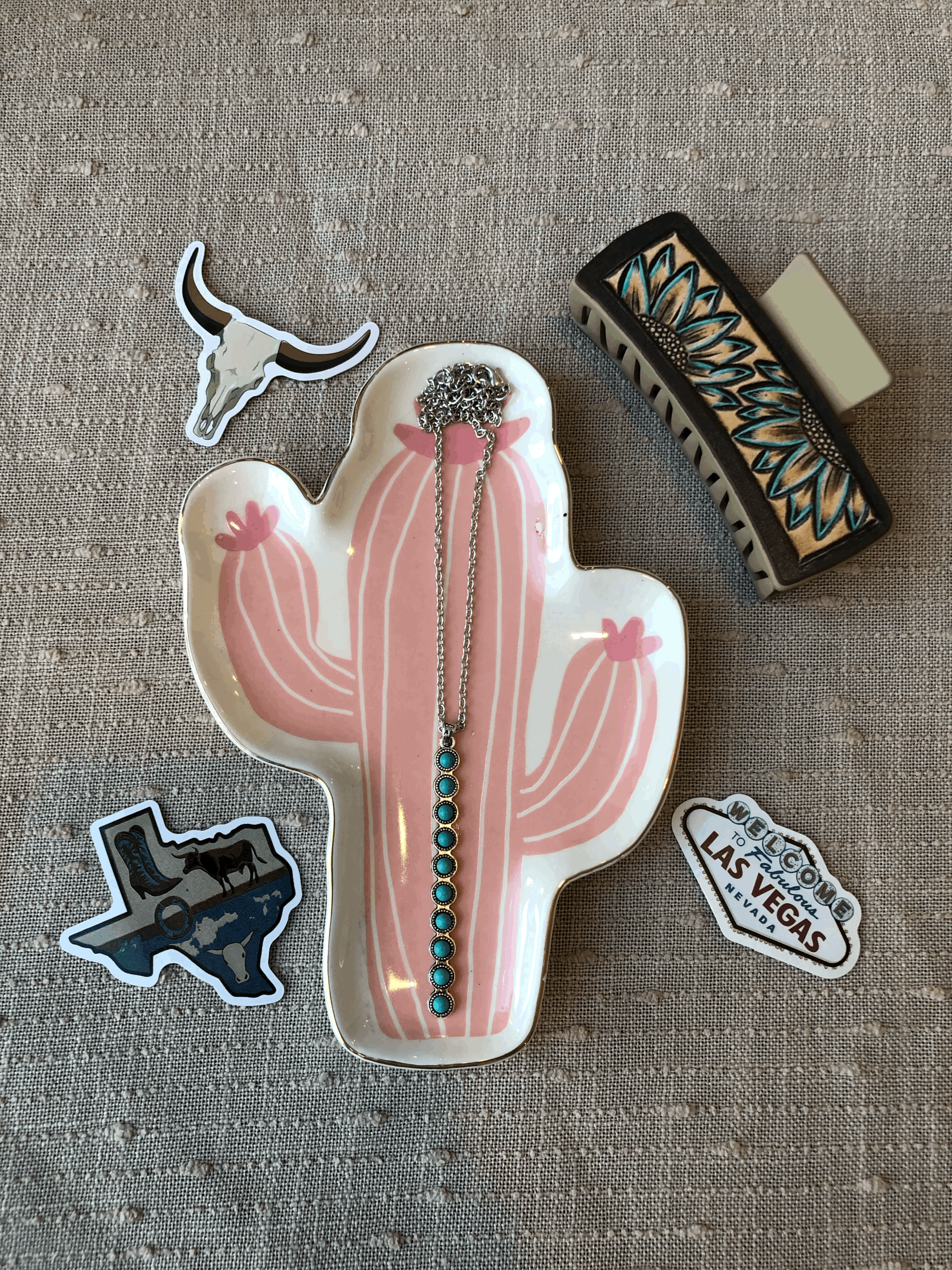 Diamond Turquoise Drop Necklace