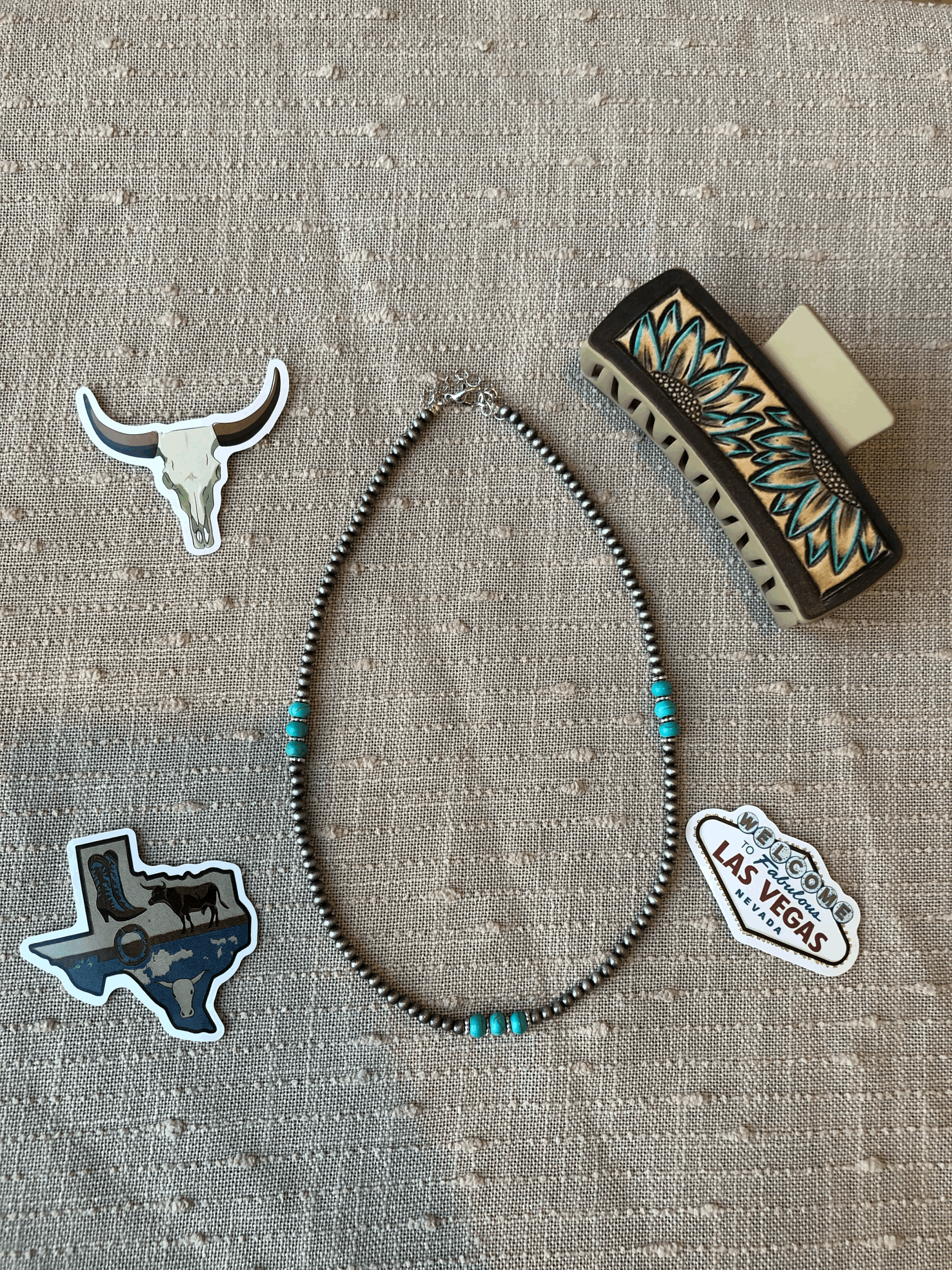 Southwestern Spirit Faux Turquoise Necklace
