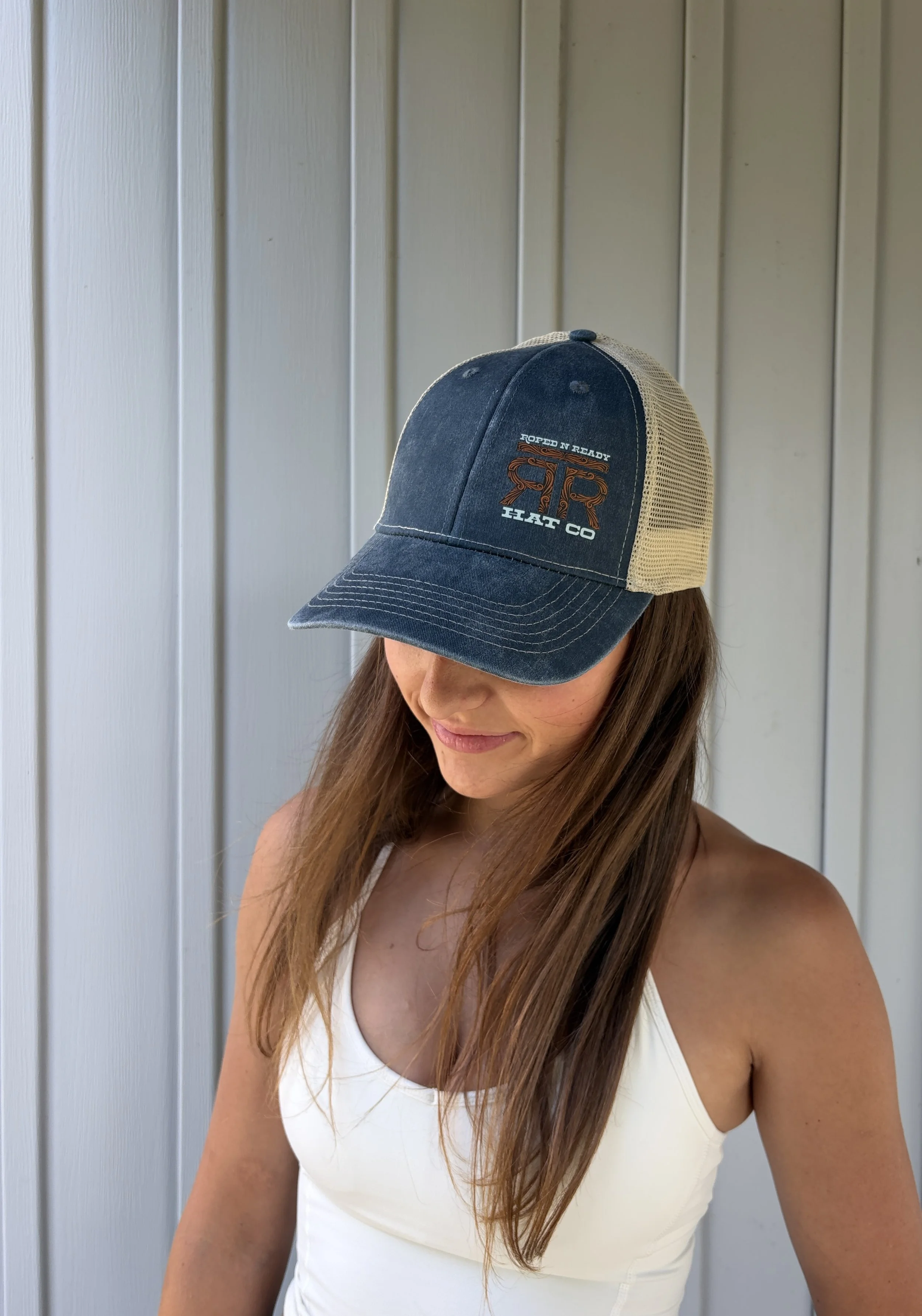 Blue Roped N' Ready Trucker Hat
