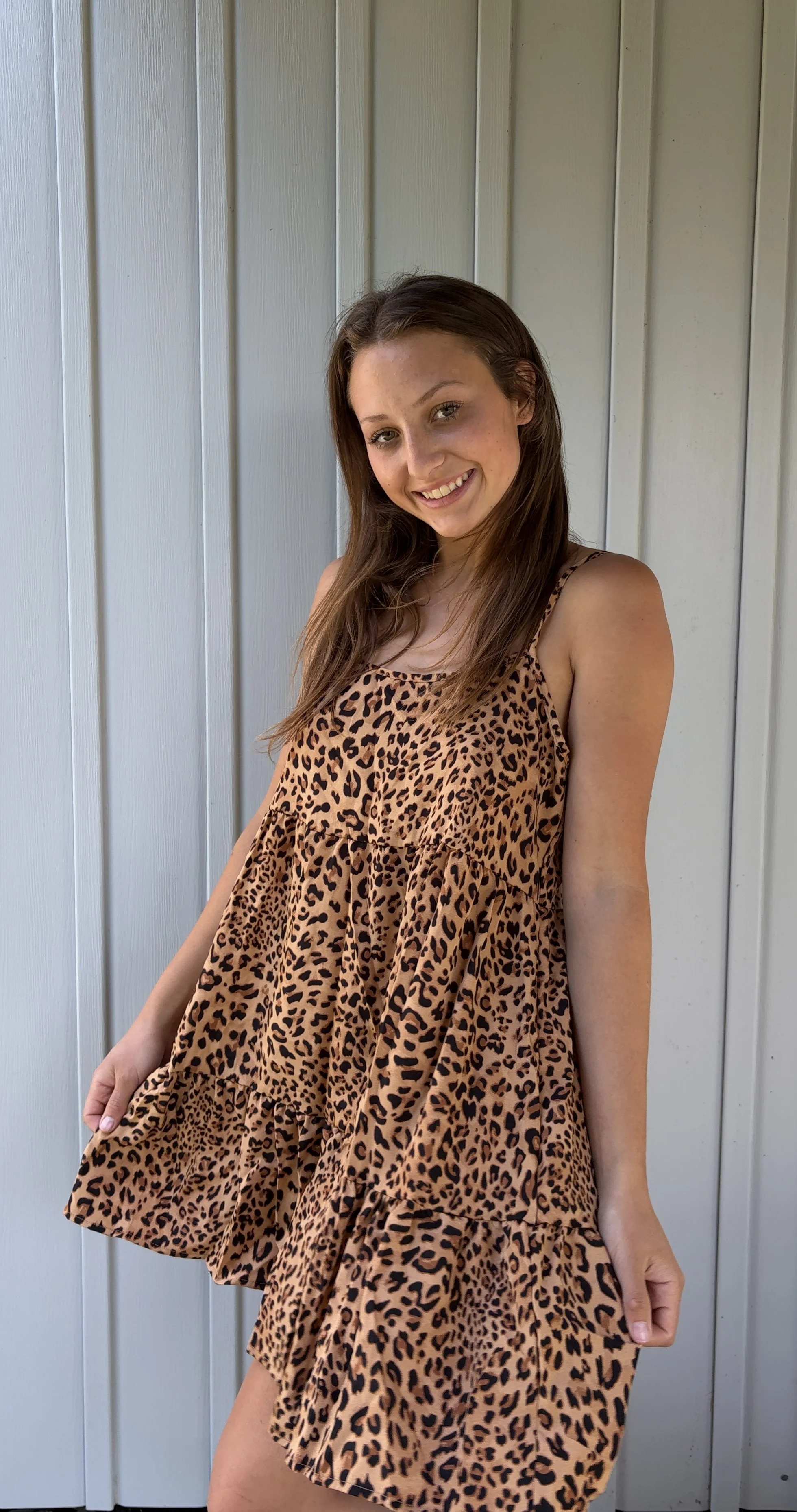 Leopard Print Mini Dress