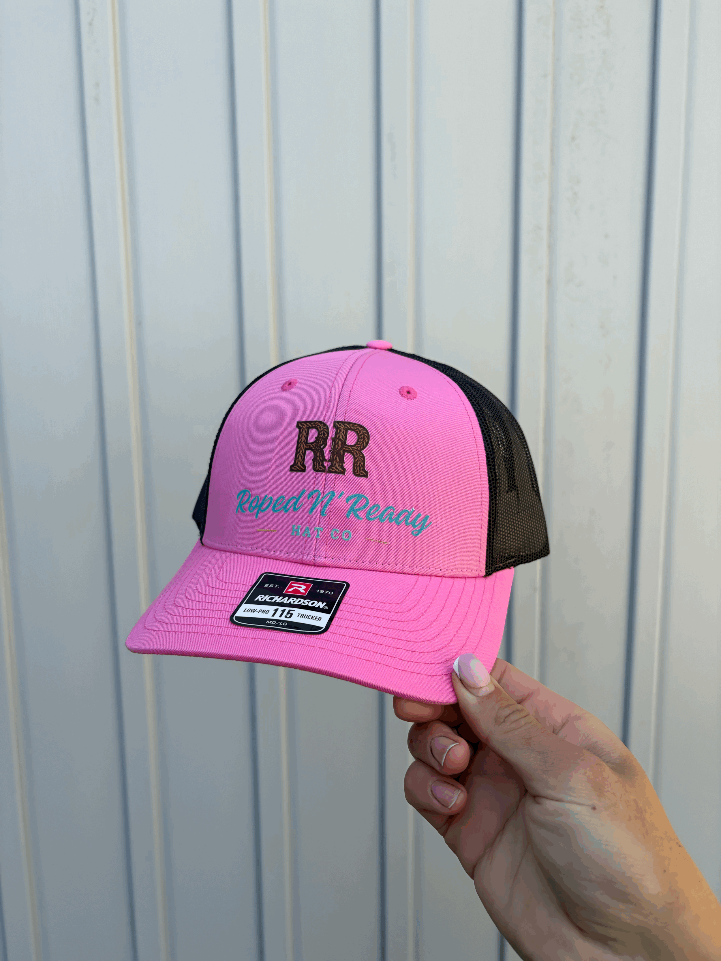Roped N' Ready Pink Trucker Hat