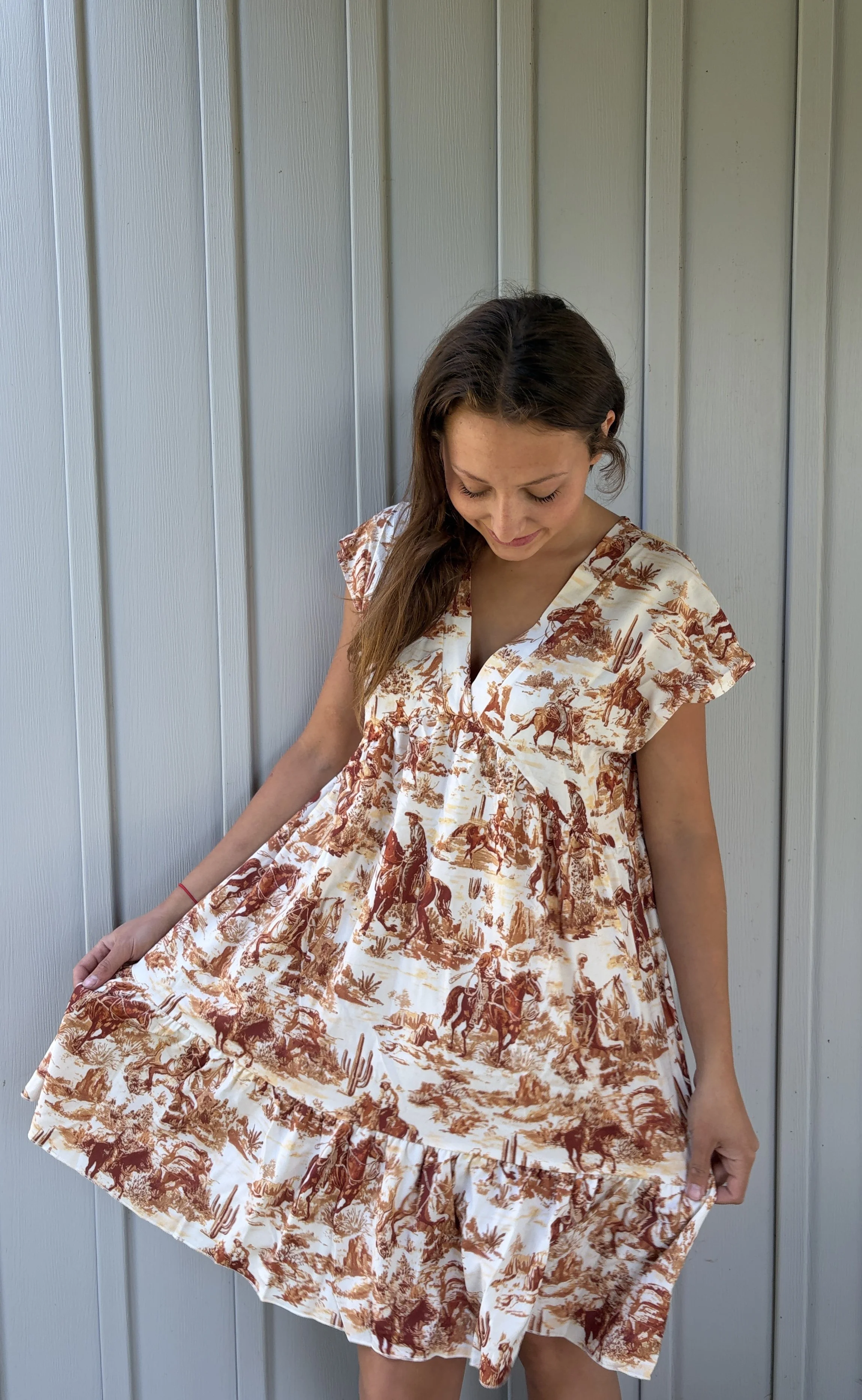 Western Boho Flowy Dress
