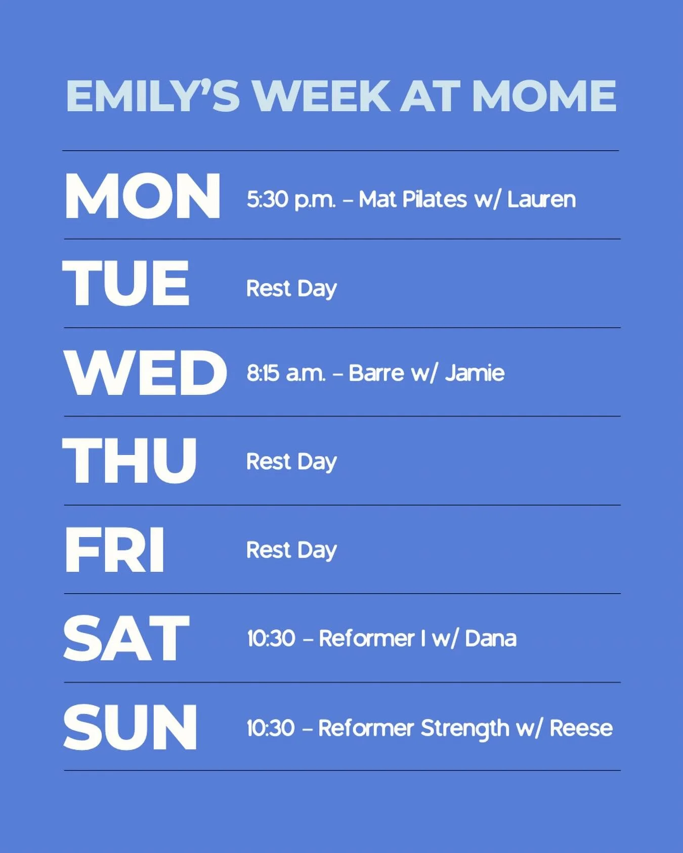 A1 since day 1 😤

Emily is the definition of consistency, showing up &amp; showing out week after week!

Most of the time she&rsquo;s rocking a bouncy blow out, but we can always count on her to show up with a big, bright smile on (I&rsquo;m working