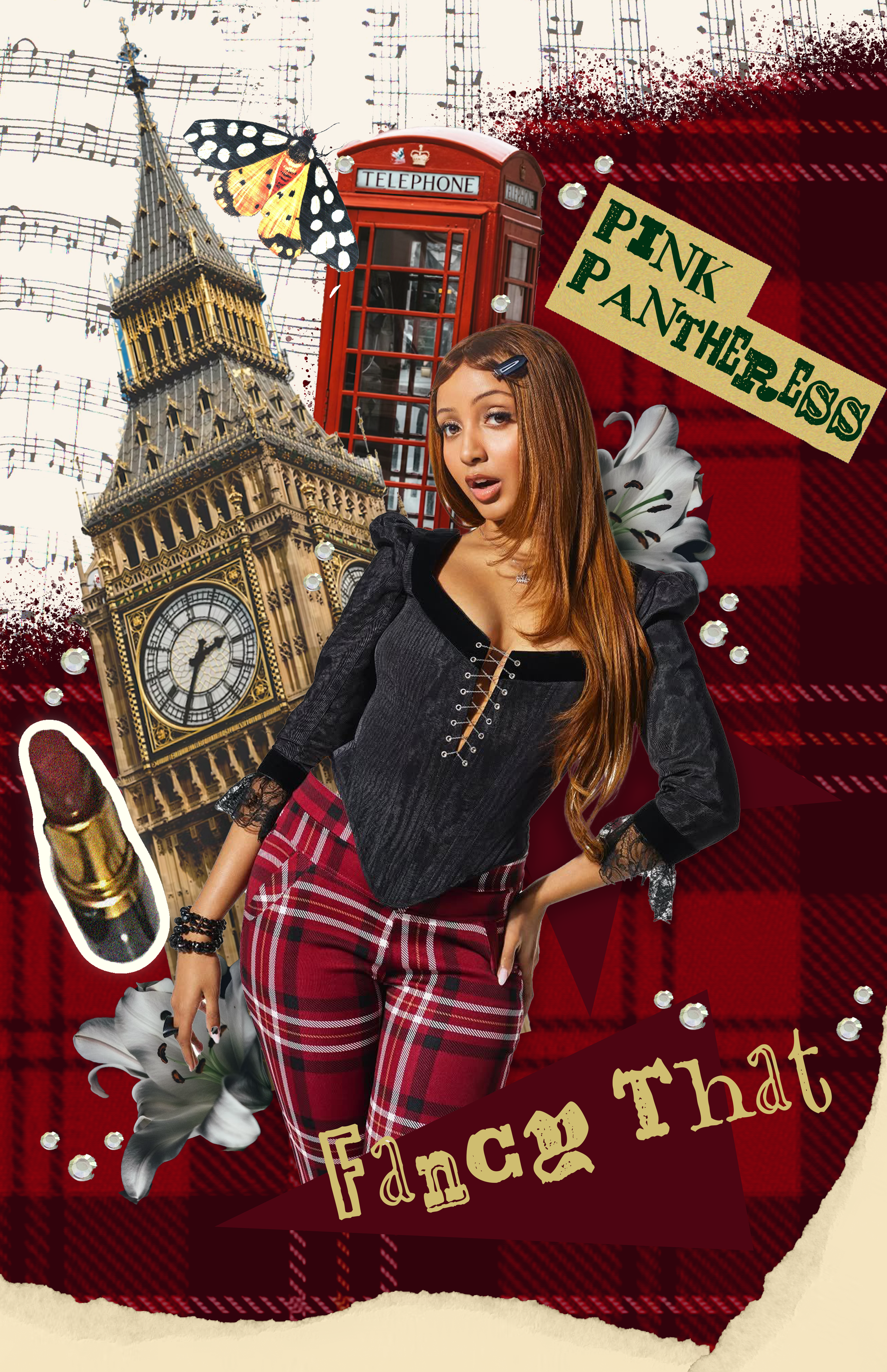 I created this poster from using scans that I then brought into photoshop. For this po
