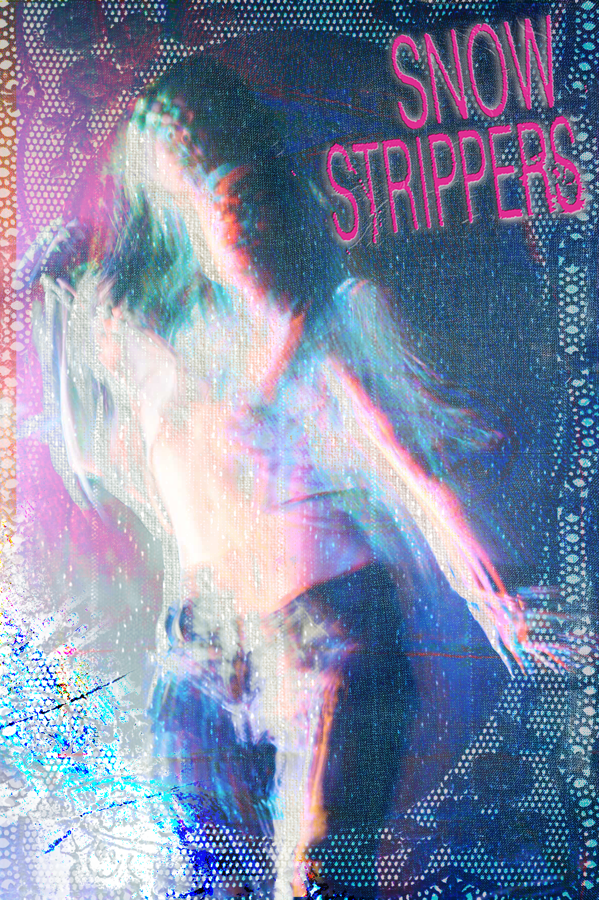 Snow Strippers mockup poster